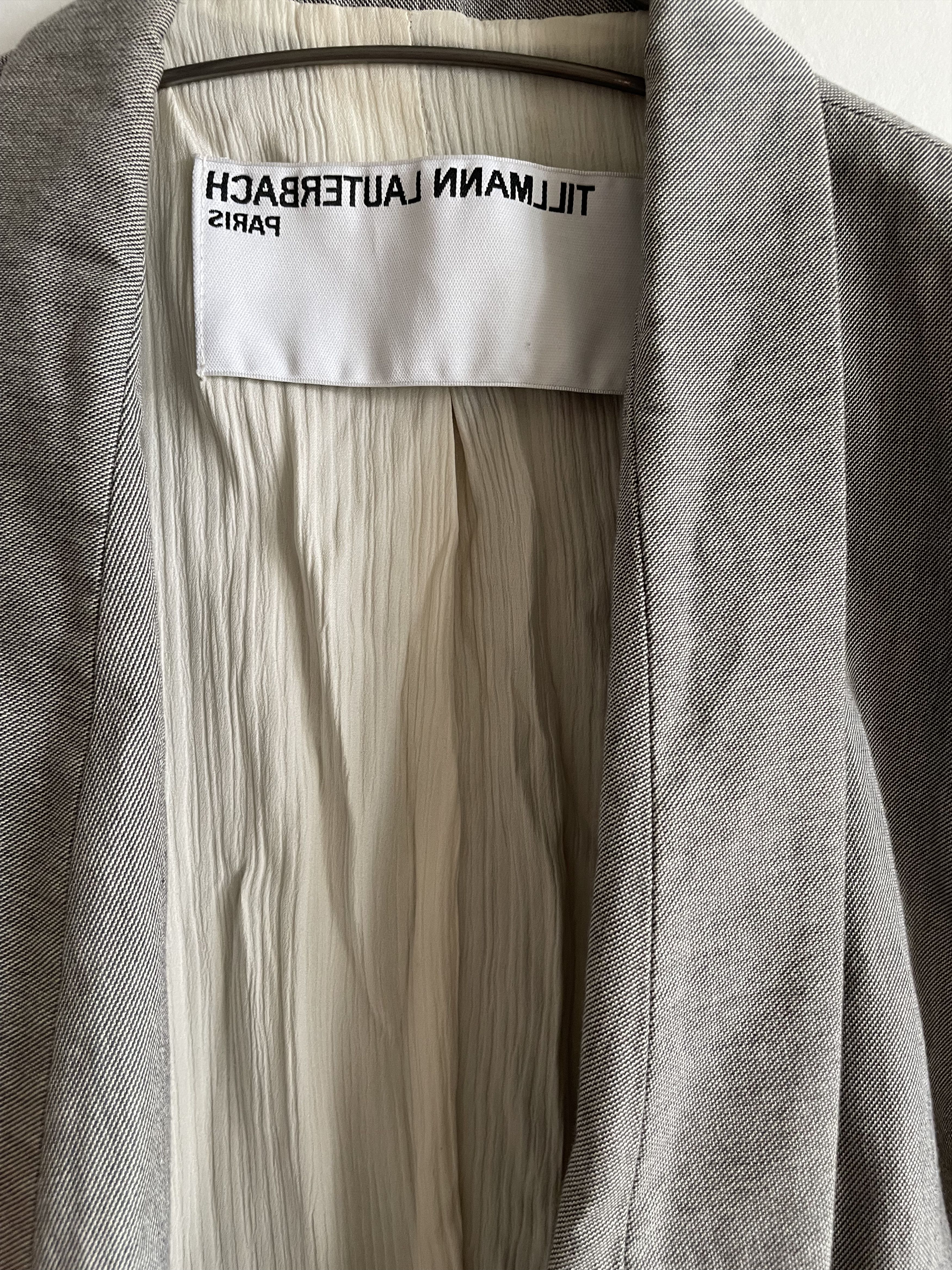 Tillmann Lauterbach Tillmann Lauterbach Asymmetric Cotton Blazer Size M / US 6-8 / IT 42-44 - 4 Thumbnail