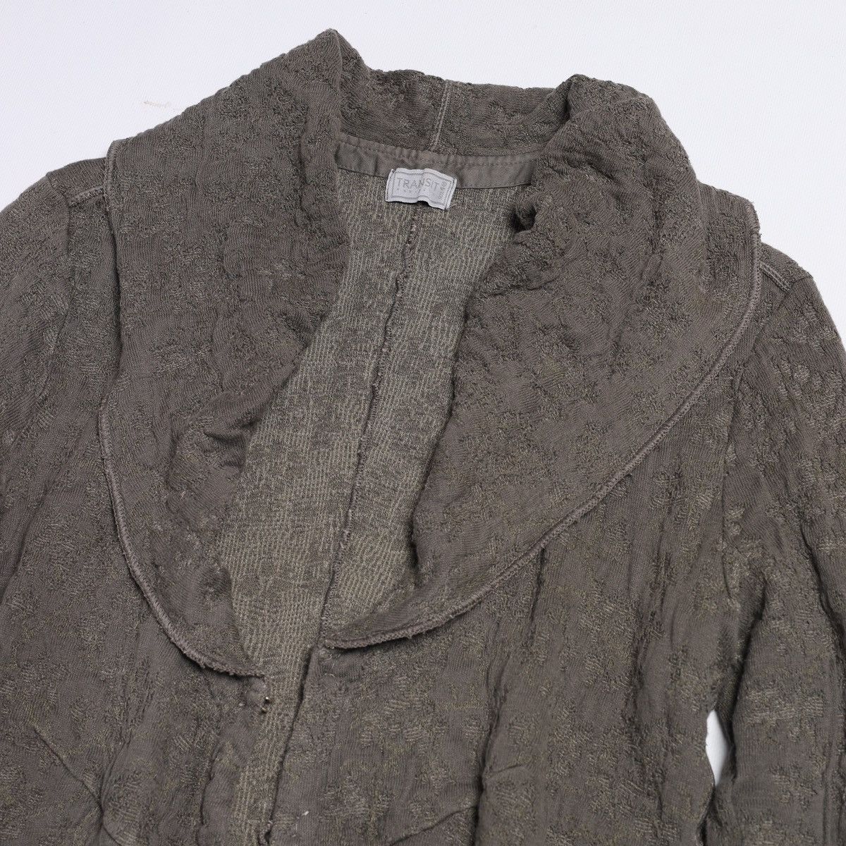 Transit Transit Par Such Long Cardigan Cotton Linen Dress Sweater Size L / US 10 / IT 46 - 3 Thumbnail