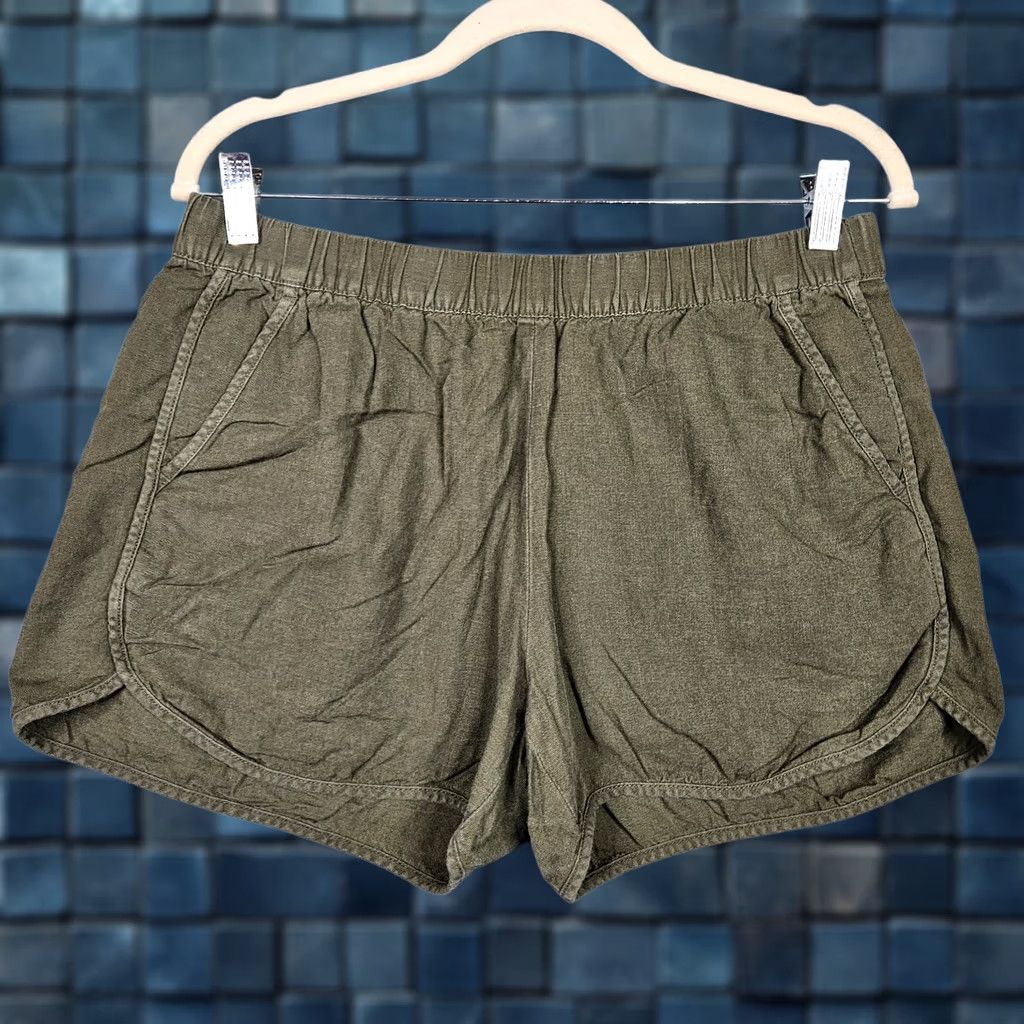 Madewell Madewell Women's Army Green Pull-on Pockets Casual Shorts Size M Size 32" / US 10 / IT 46 - 1 Thumbnail
