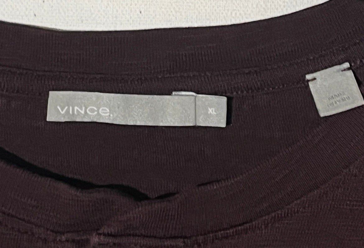 Vince VINCE 100% Cotton Long Sleeve Henley Tee Shirt Size US XL / EU 56 / 4 - 5 Thumbnail