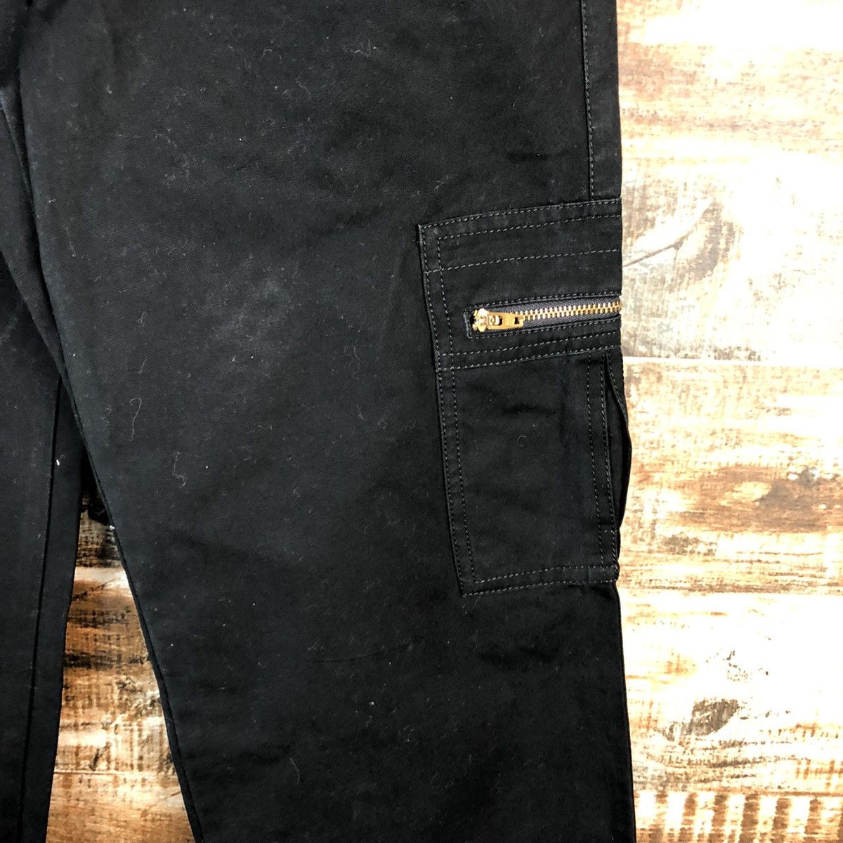 Japanese Brand A.V.V Black Cargo utility Multipocket Pants #A2436 Size 27" / US 4 / IT 40 - 10 Thumbnail