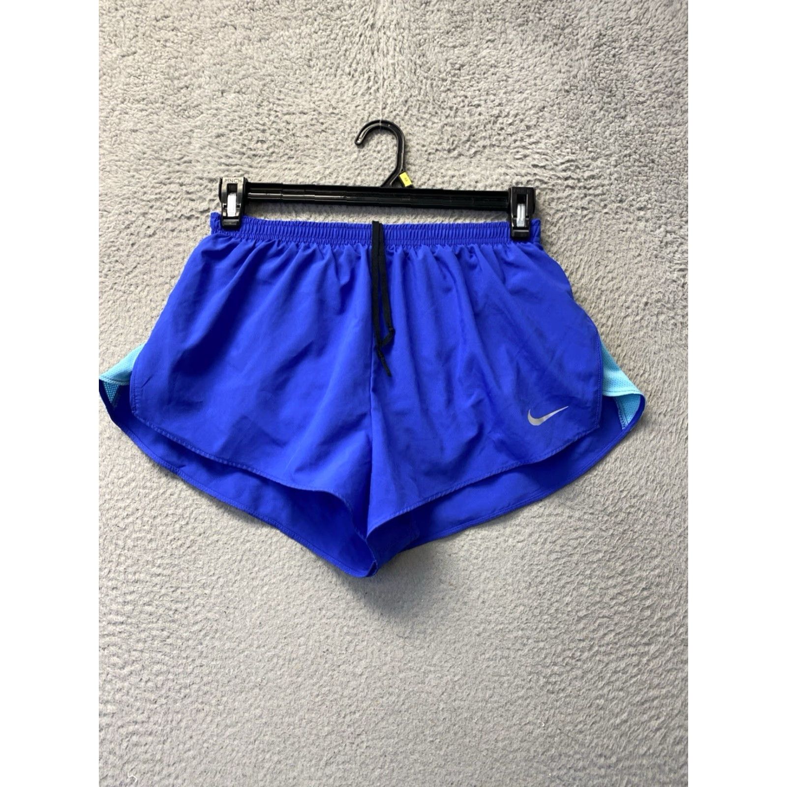 Nike Nike Dri-Fit Running Shorts Women L Blue Lined Elastic Drawstring 126-42 Size 36" / US 14 / IT 50 - 2 Thumbnail