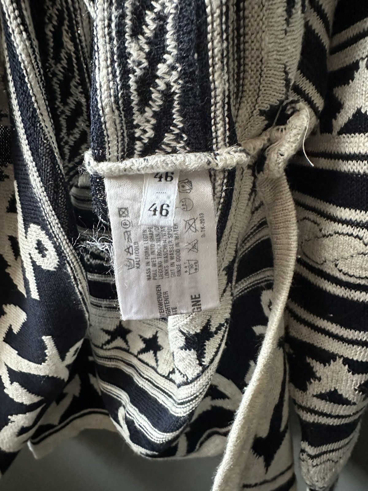 Carlo Colucci Carlo Colucci Marine Sailor Star Knit Wool Sweater 46 Size US M / EU 48-50 / 2 - 5 Thumbnail