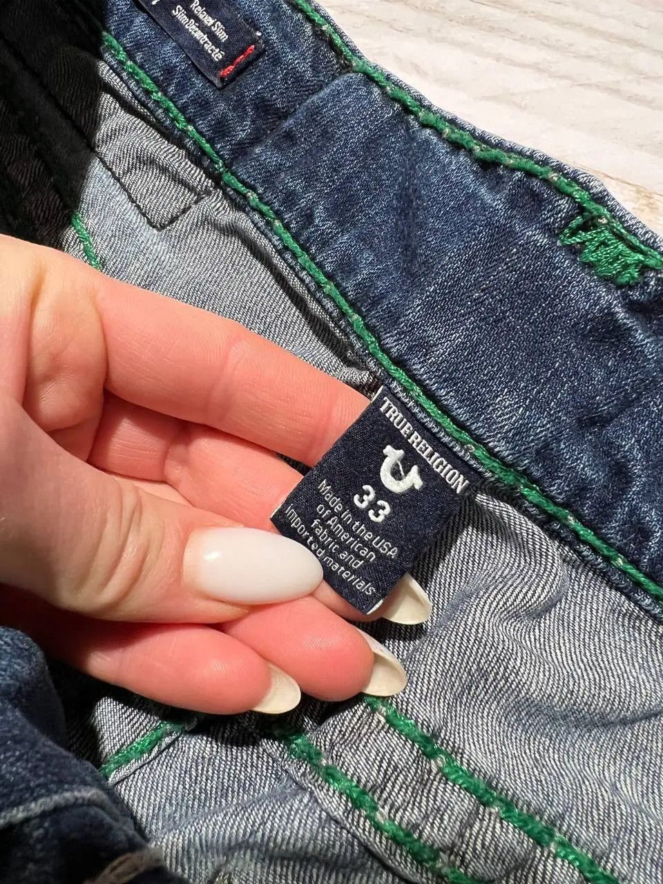 True Religion Vintage True Religion Geno Relaxed Slim Denim Jeans Y2K Size US 33 - 13 Thumbnail
