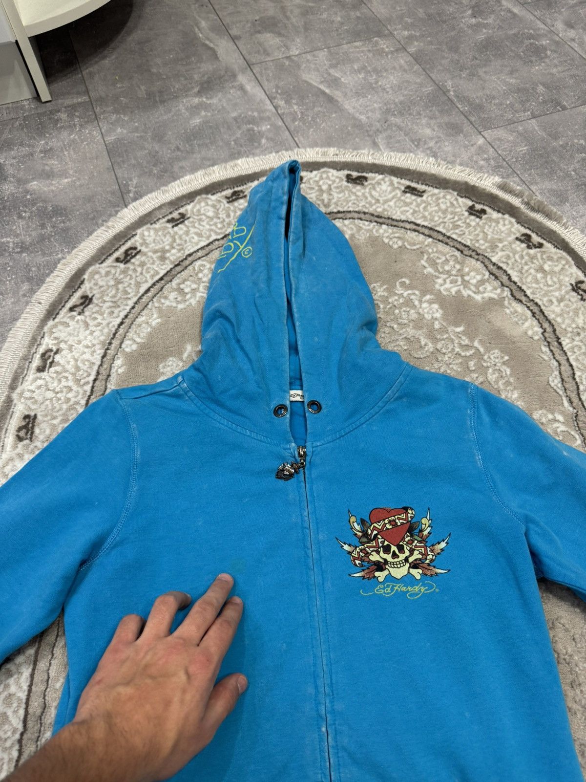Ed Hardy Vintage Y2k Ed Hardy Suit(Pants+Zip Sweatshirt) Japanes 90’s Size L / US 10 / IT 46 - 20 Thumbnail