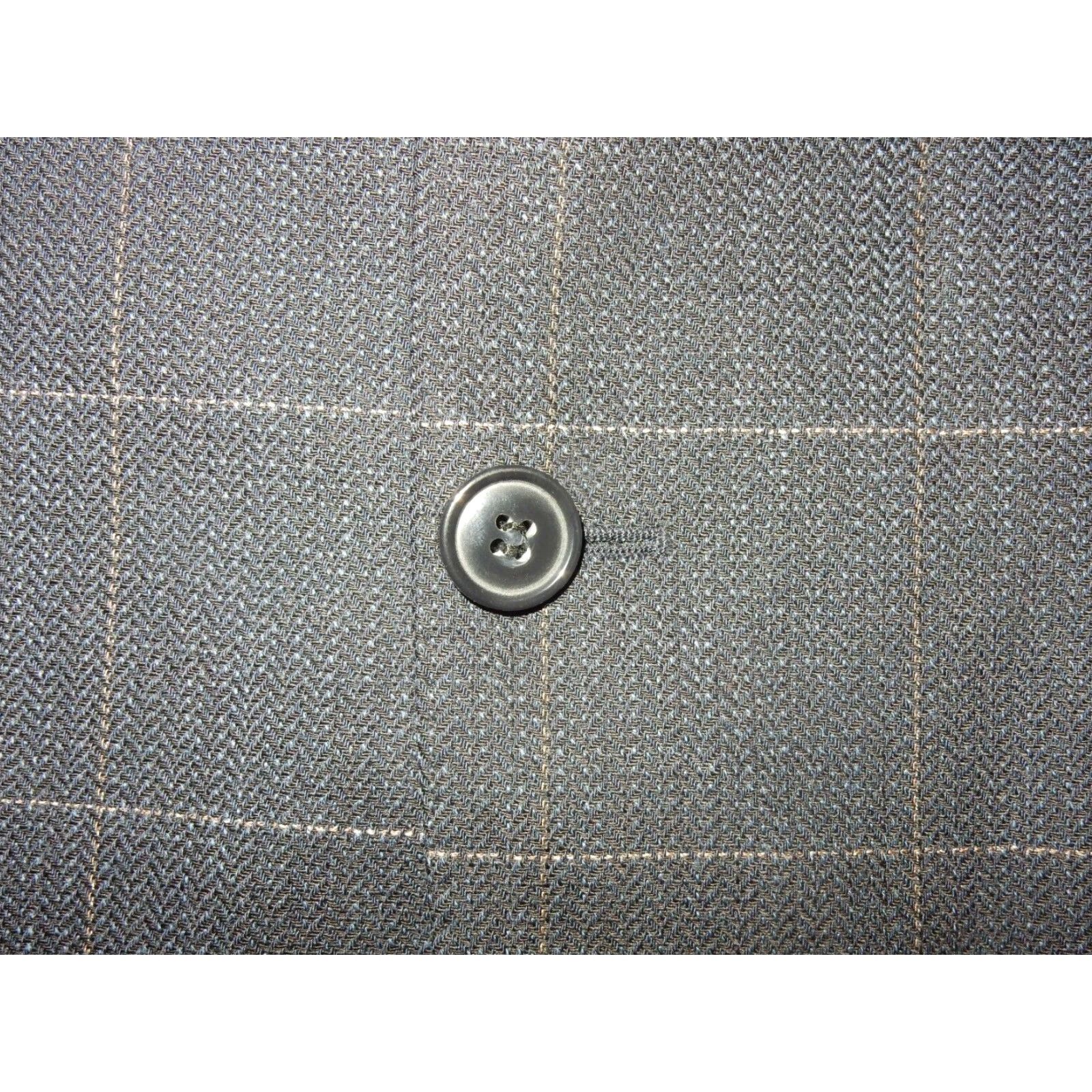 Vintage Baumler Men's Wool Blazer Jacket 54 Regular Blue-Beige Size 54R - 4 Thumbnail