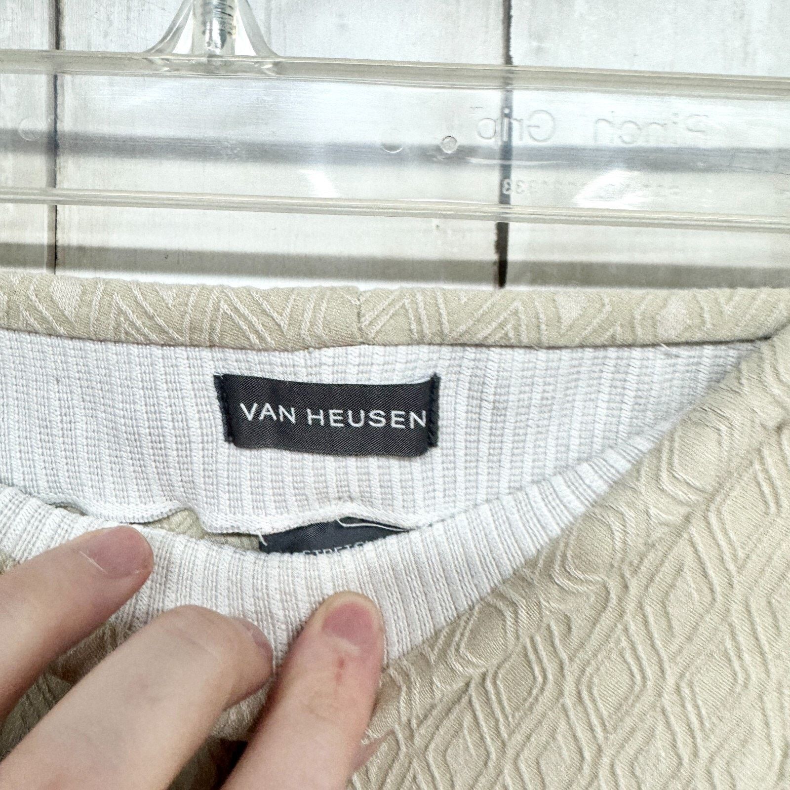 Van Heusen Van Heusen Pants Size 6 Stretch Extensible Pull On Straight Size 28" / US 6 / IT 42 - 2 Thumbnail