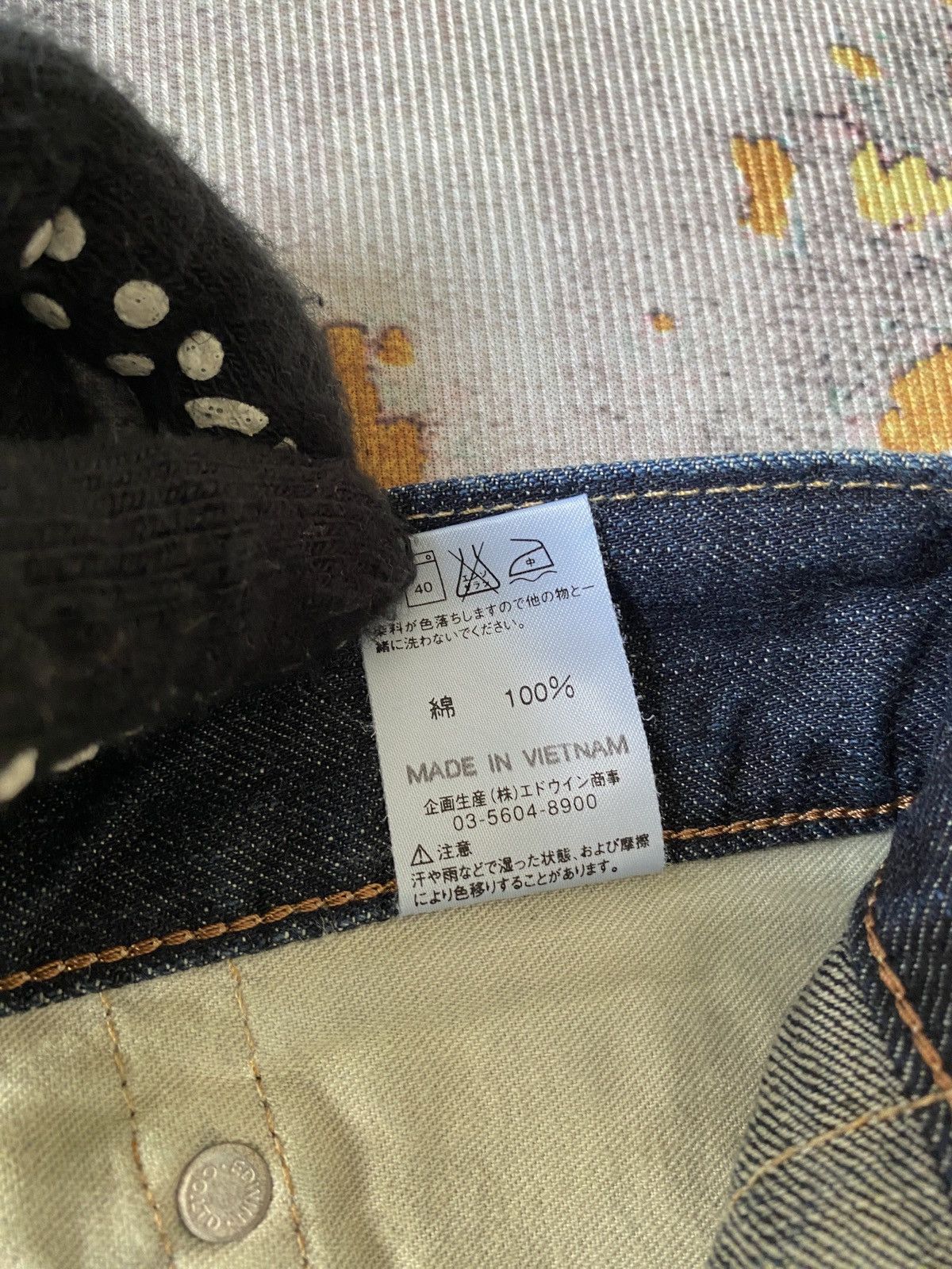 Japanese Brand Edwin 503 Blue Trip Claws Mark Distressed Flare Denim Size US 32 / EU 48 - 21 Thumbnail