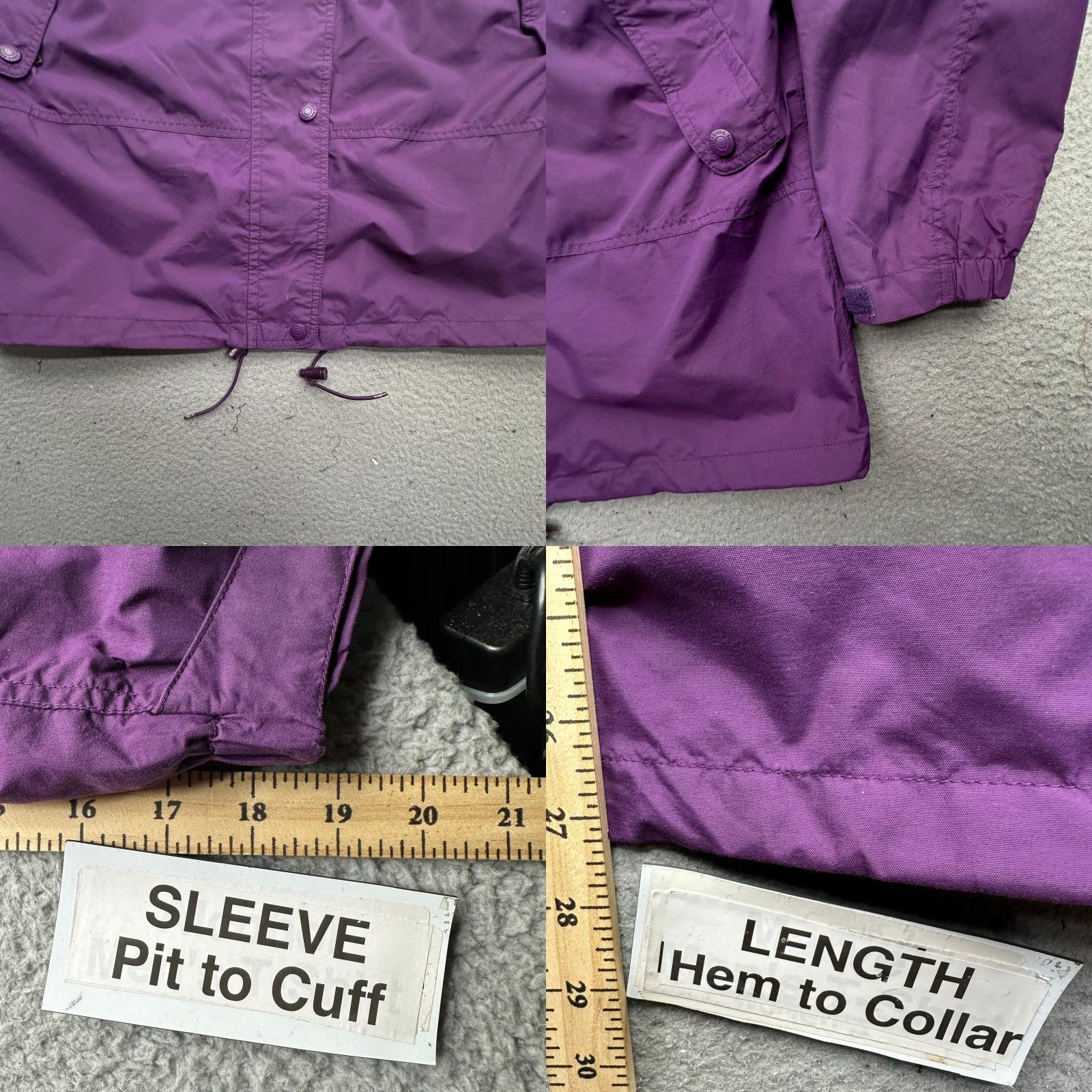 Eddie Bauer VINTAGE Eddie Bauer Gore-Tex Purple Hooded Nylon Jacket Womens Medium Shell Size M / US 6-8 / IT 42-44 - 8 Thumbnail