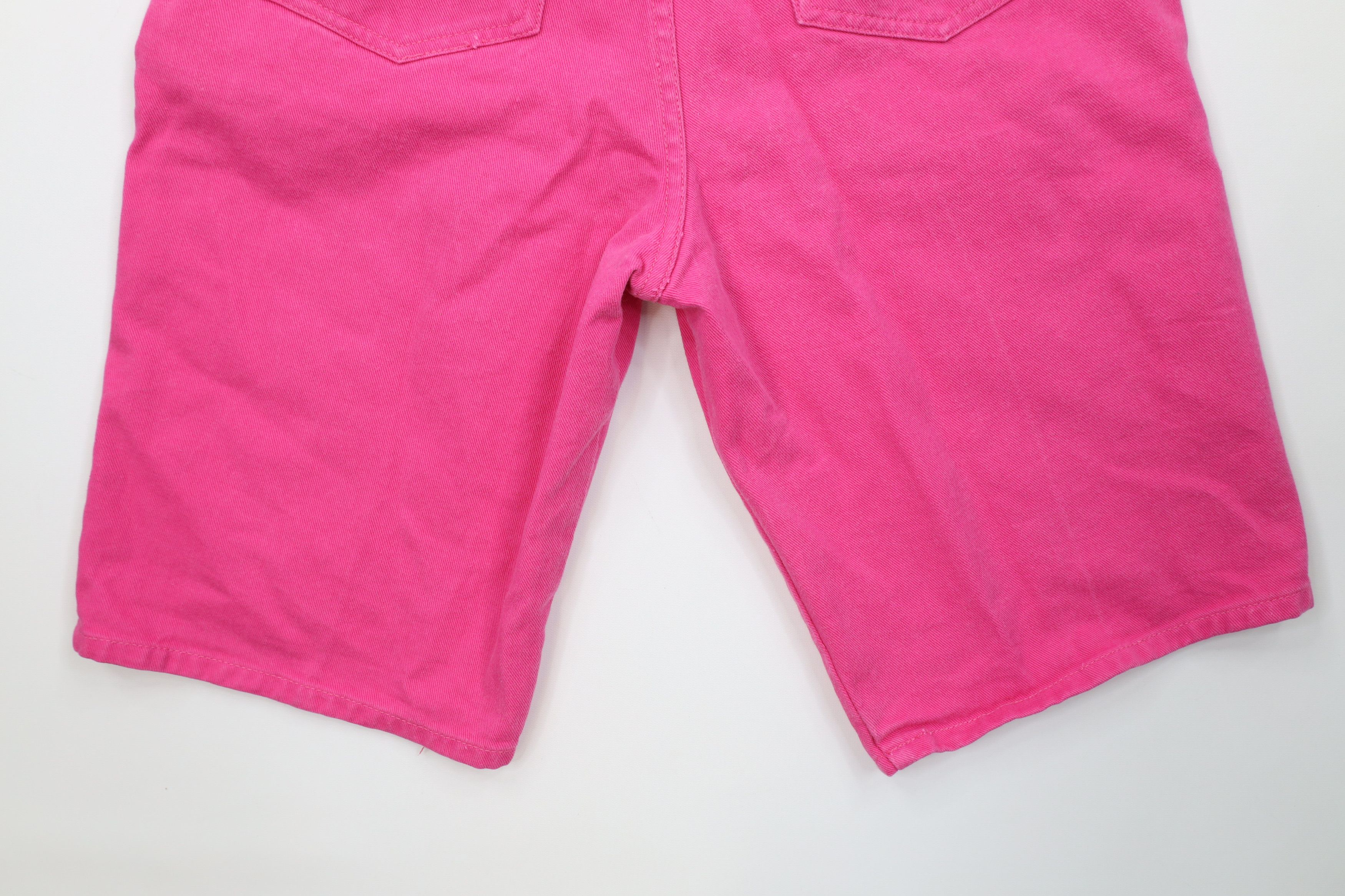 Vintage Vintage 90s Unionbay Surfing Fit Denim Jean Shorts Pink Size 34" / US 12 / IT 48 - 13 Thumbnail