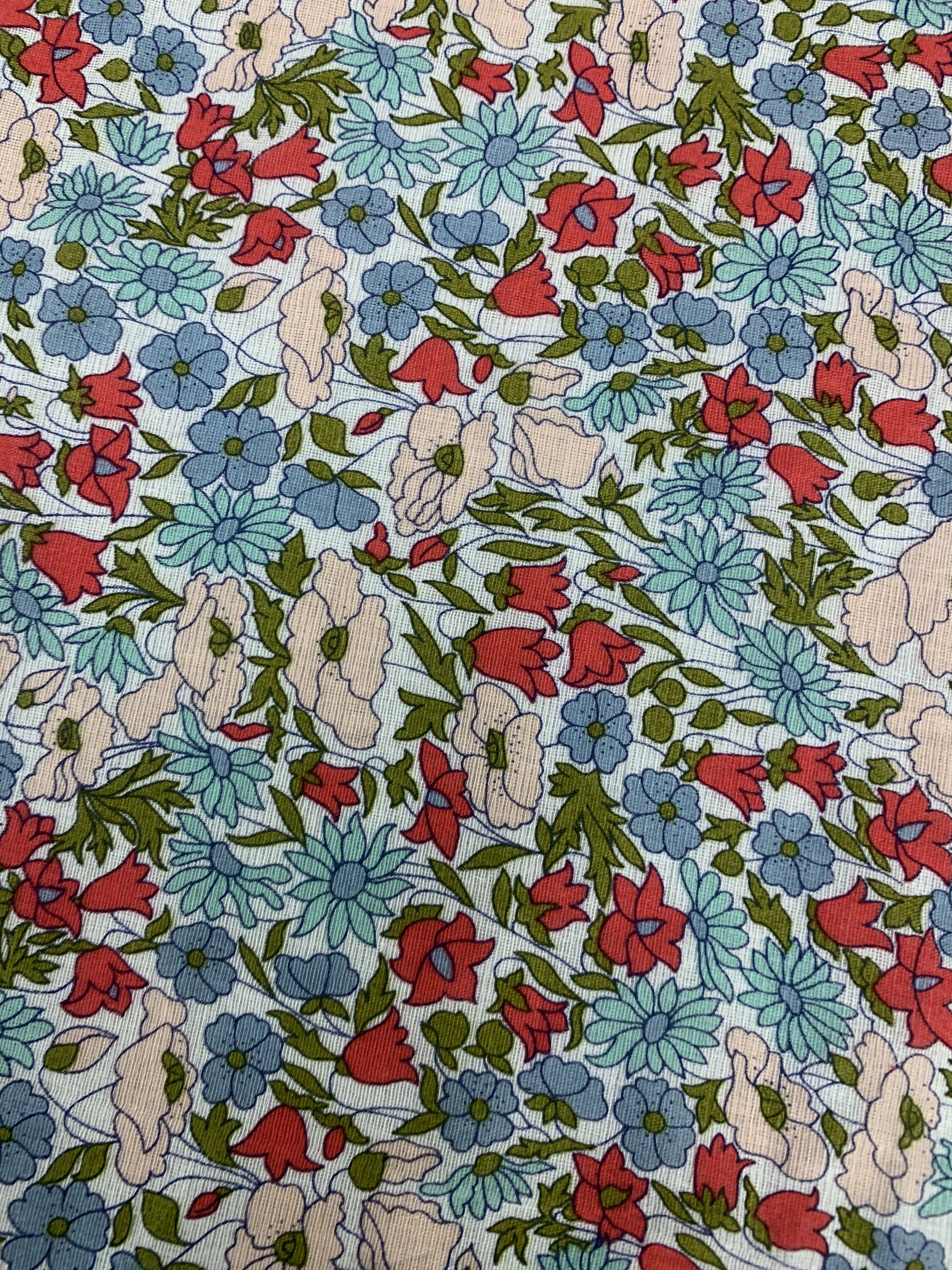Liberty × Vintage Vintage Liberty Neckerchief/ Handkerchief Scarves - HKA902 Size ONE SIZE - 6 Thumbnail