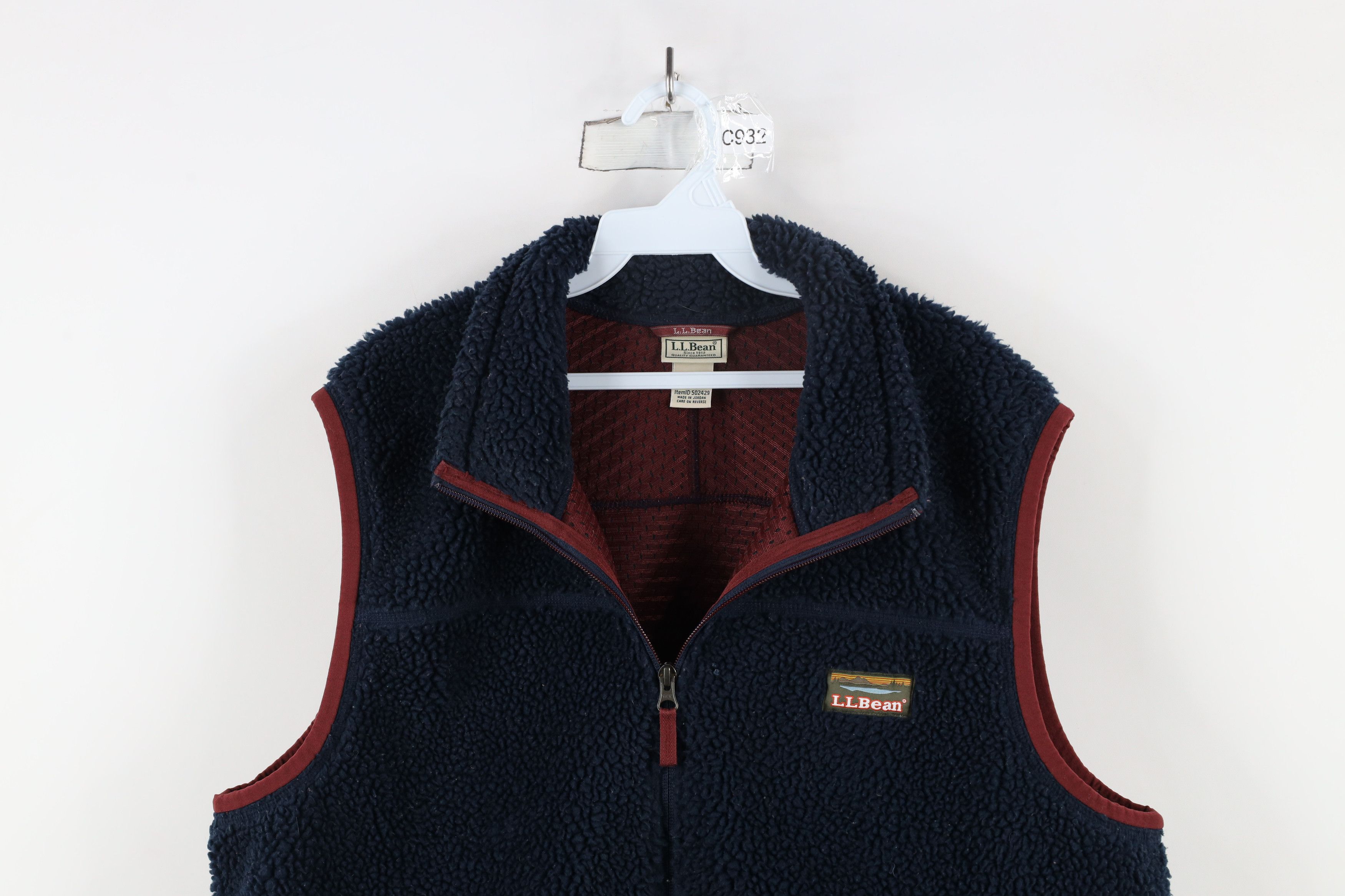 L.L. Bean × Vintage Vintage Ll Bean Spell Out Deep Pile Fleece Vest Jacket Blue Size US XL / EU 56 / 4 - 2 Thumbnail