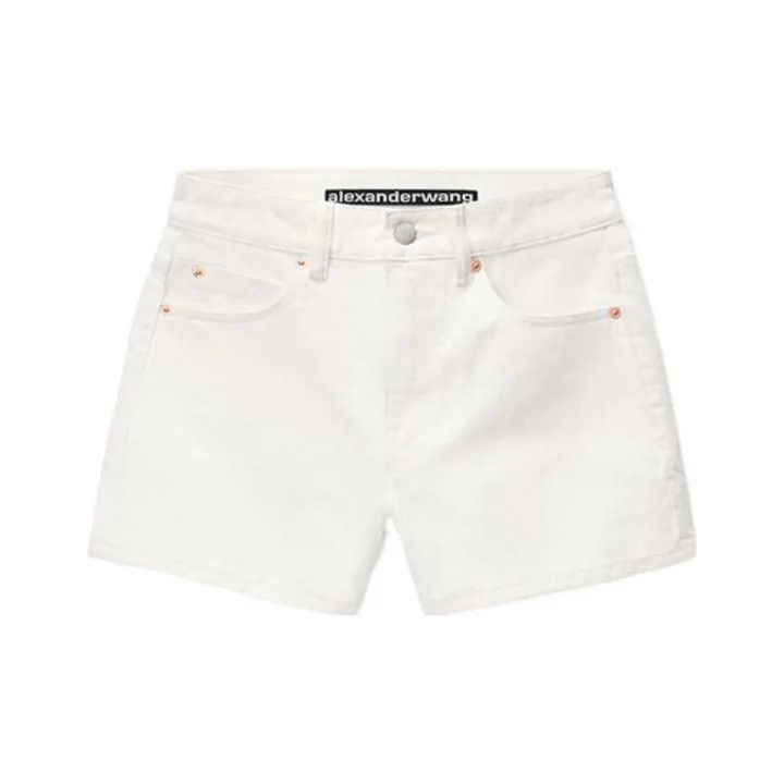 Alexander Wang Women's High-Waisted White Shorts 0079