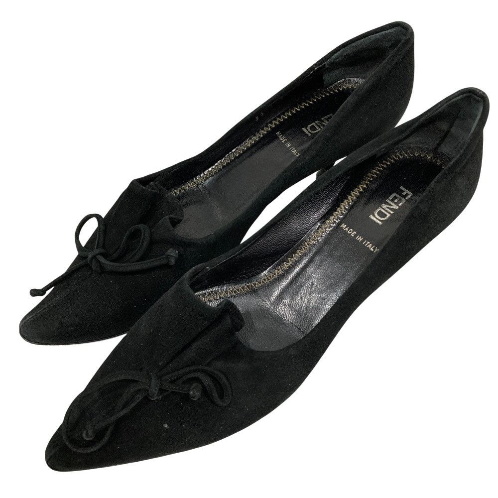Fendi Fendi Suede Pointed Toe Pumps Suede Shoes DUTY FREE for USA