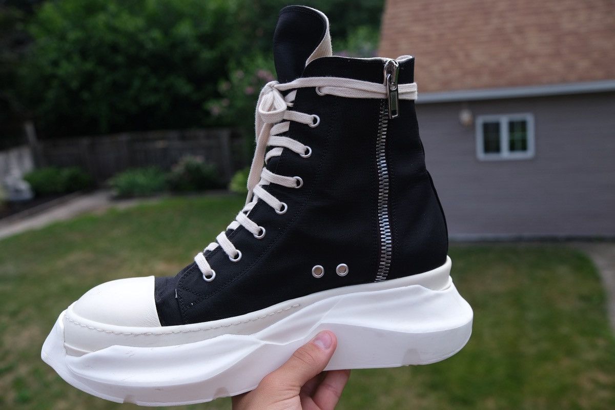 Rick Owens Rick Owen DRKSHDW Abstract High-Top Nylon Canvas Sneaker Size US 10 / EU 43 - 11 Thumbnail