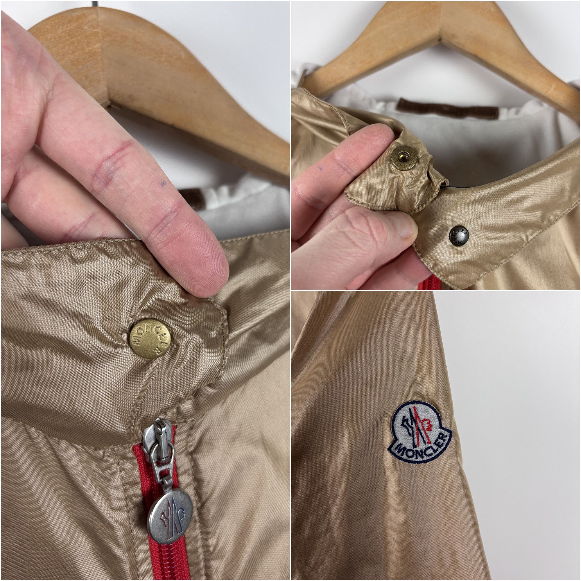 Moncler × Vintage Vintage 90s Moncler Lightweight Windbreaker Jacket Size 2 Size M / US 6-8 / IT 42-44 - 8 Thumbnail