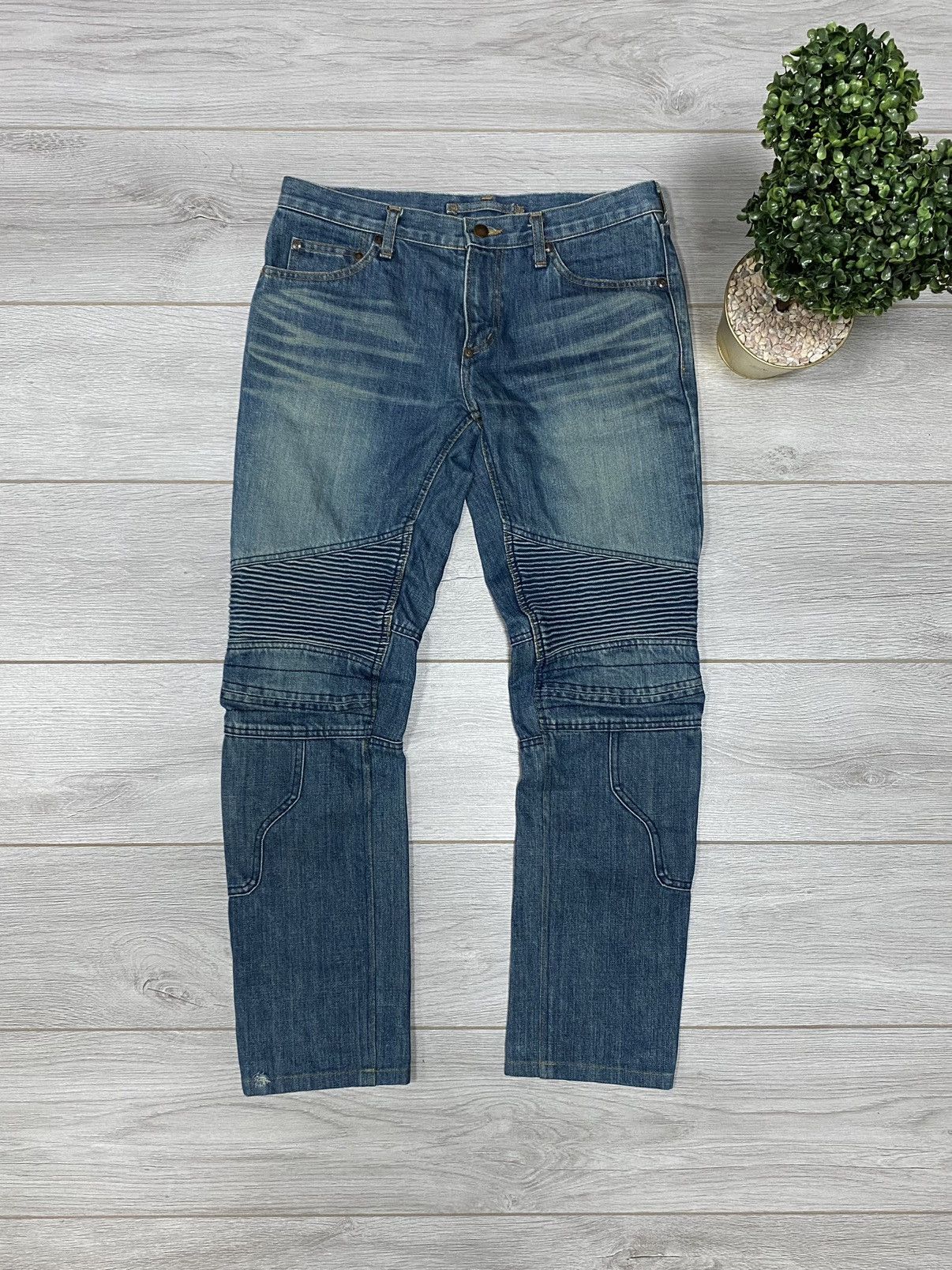 Miharayasuhiro denim biker pants jeans Japanese