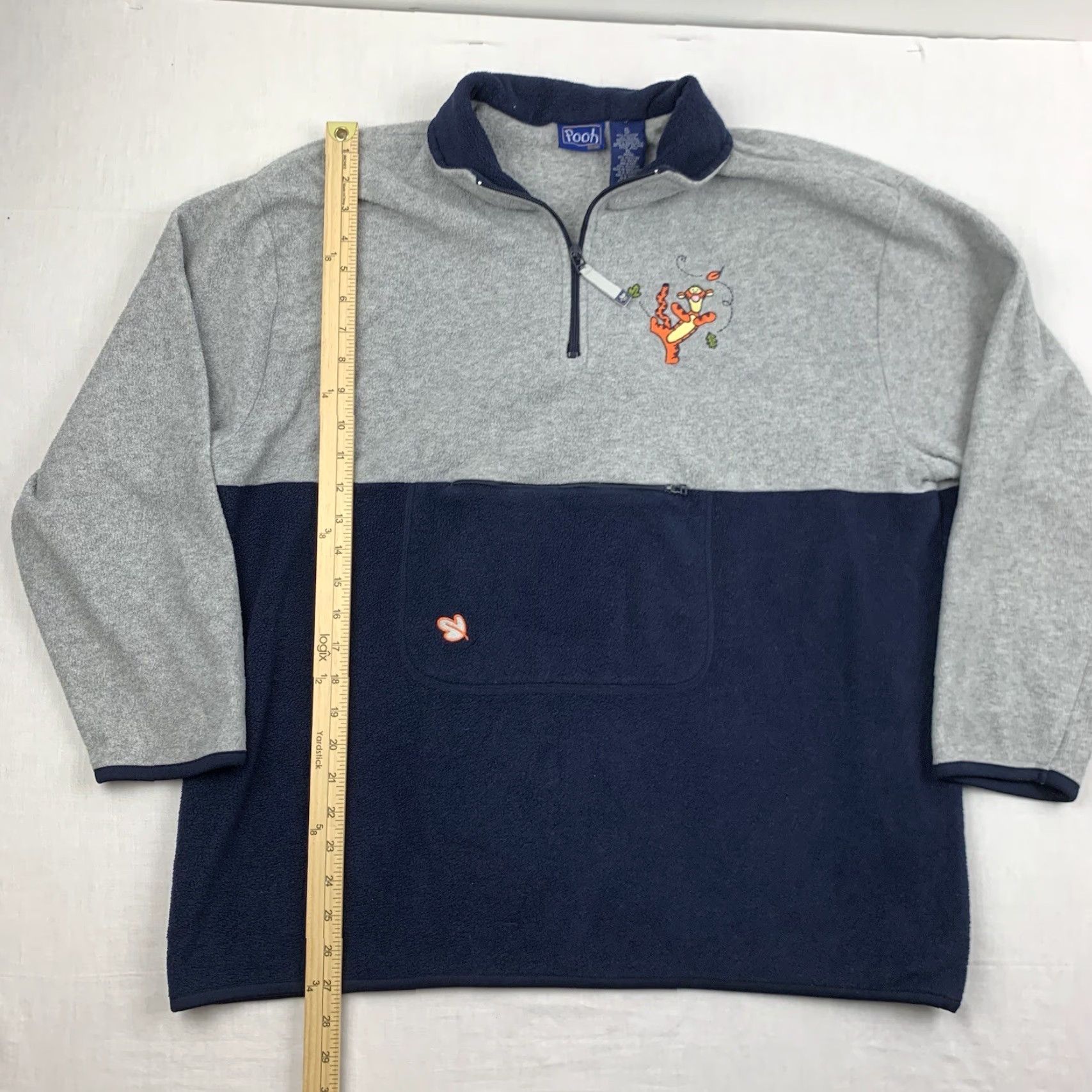 Vintage VINTAGE Winnie the Pooh Tigger Fleece Jacket Womens XL Blue Gray Fall Winter 90s Size XL / US 12-14 / IT 48-50 - 5 Thumbnail