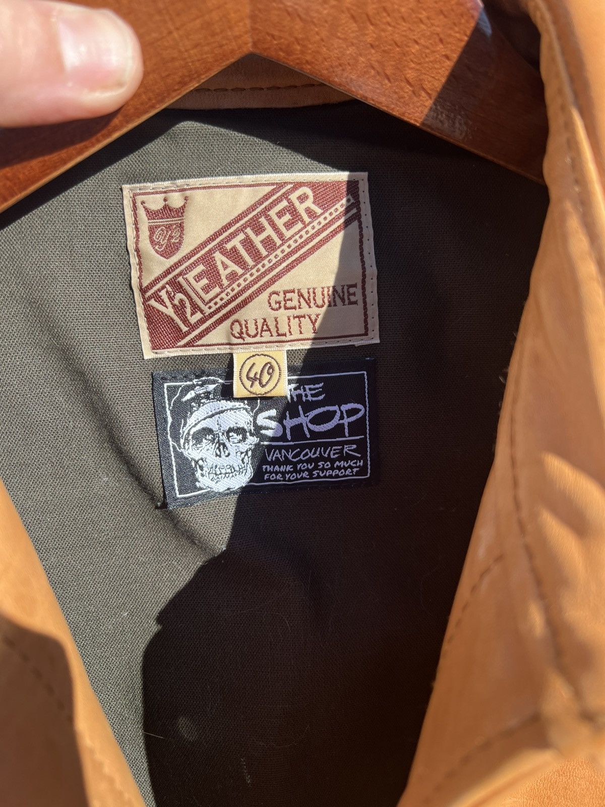 Y'2 Leather Y’2 Leather Shop Vancouver Kakishibu Scar Chore Jacket Size US M / EU 48-50 / 2 - 3 Thumbnail
