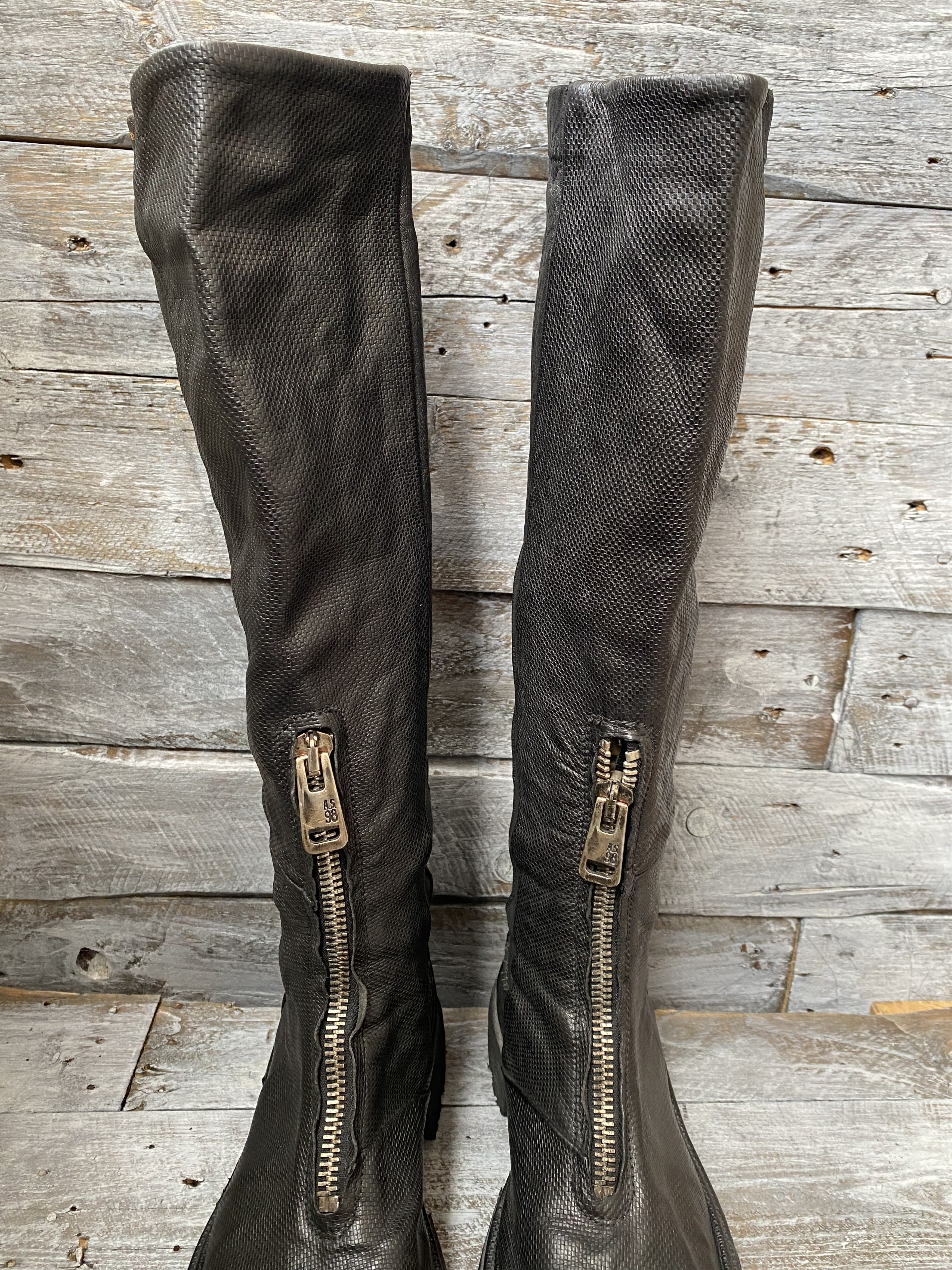 A.S.98 As 98 grunge long riding boots sz 39 Size US 9 / IT 39 - 3 Thumbnail