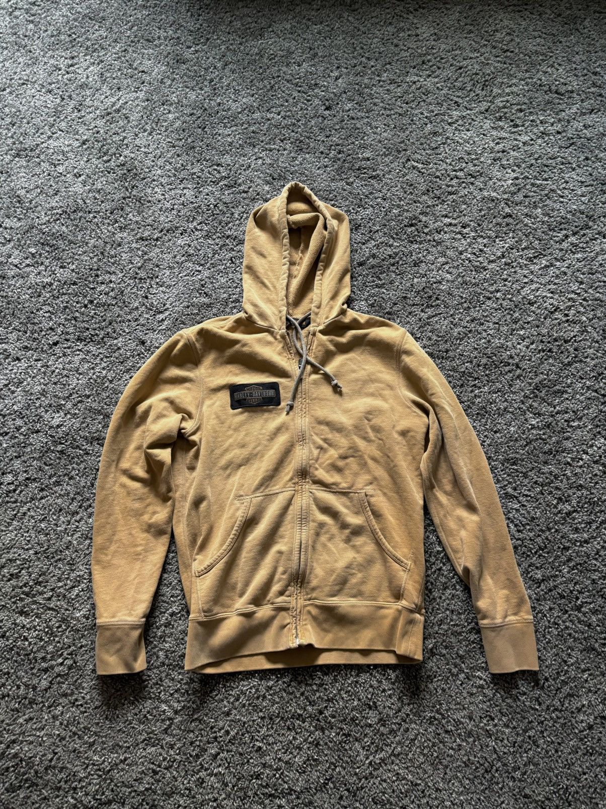 Harley Davidson Medium, Harley Davidson, Tan, Zip-up Hoodie Size US M / EU 48-50 / 2 - 1 Thumbnail