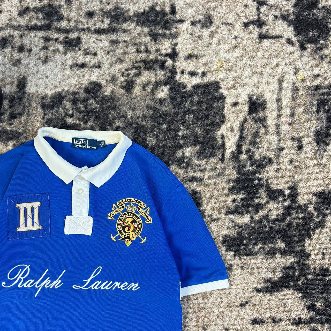 Polo Ralph Lauren Polo Ralph Lauren Luxury Big Logo Rare Rugby Polo T-Shirt Size US L / EU 52-54 / 3 - 2 Thumbnail