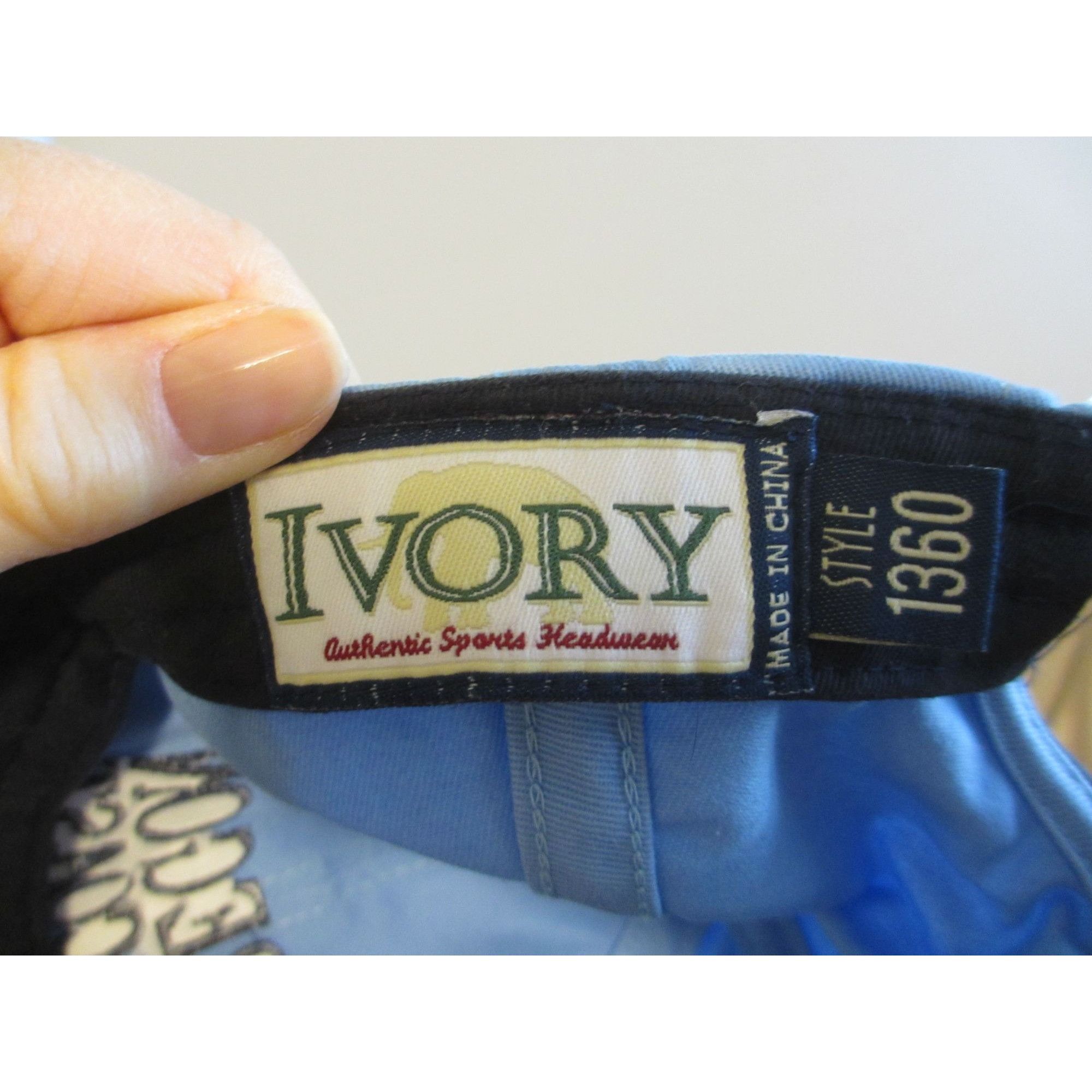 Other Oregon Coast Light Blue Adjustable Baseball Cap By Ivory Size ONE SIZE - 3 Thumbnail