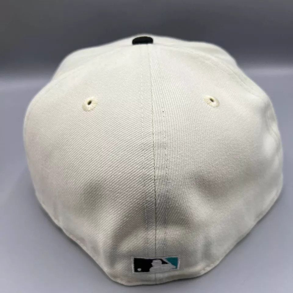 New Era Florida Marlins Hat Men 7 5/8 59Fifty New Era MLB Fitted Cap Size ONE SIZE - 4 Thumbnail