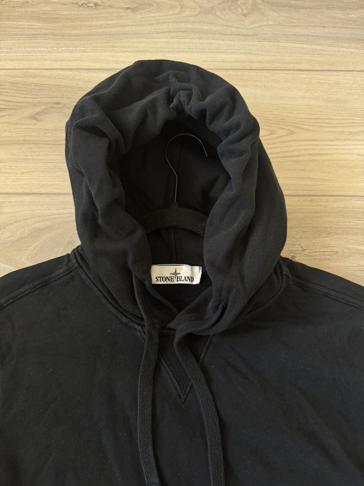 Designer Stone Island Black Hoodie Patch Designer Sweatshirt Rare Size US M / EU 48-50 / 2 - 2 Thumbnail