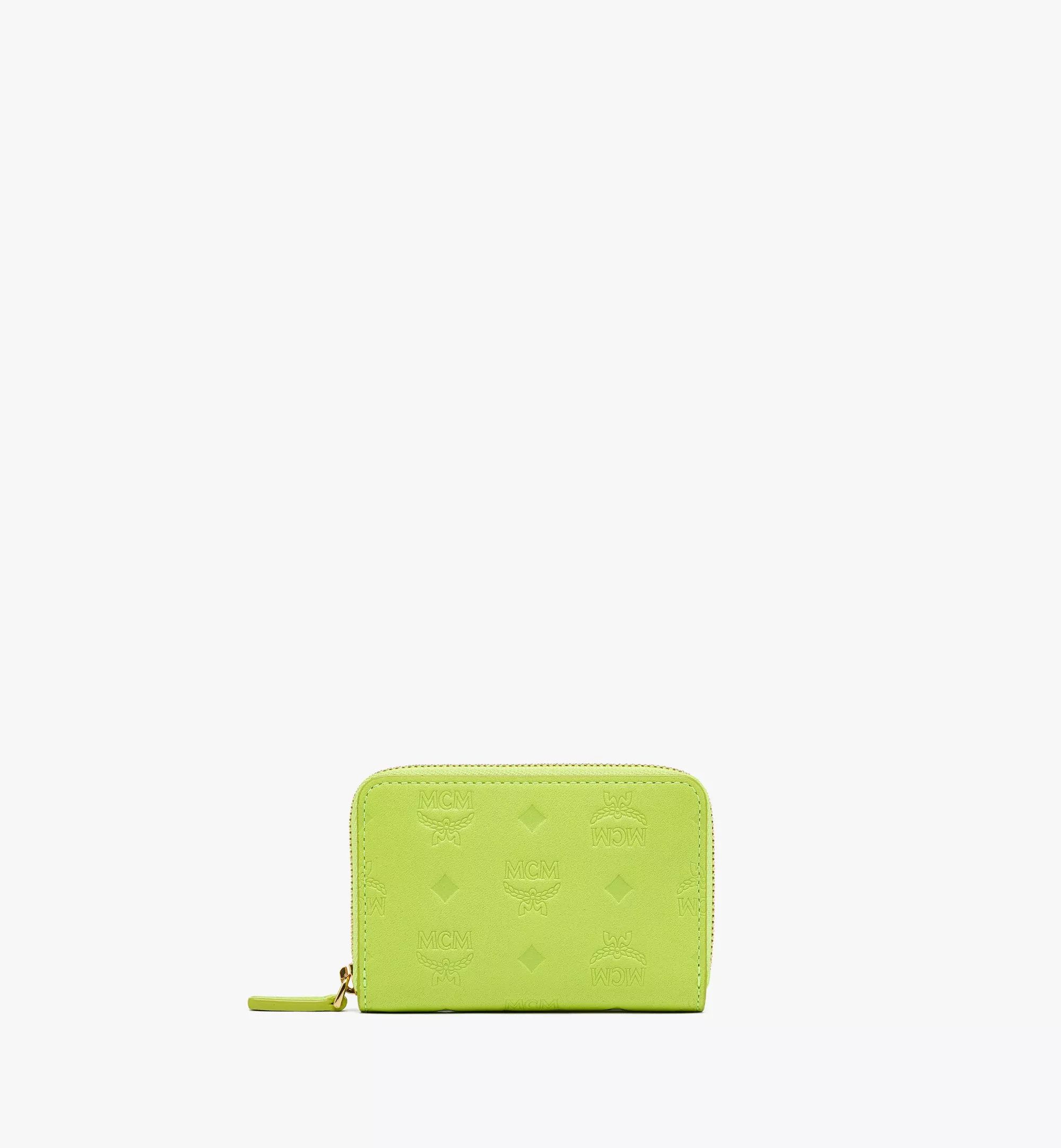 MCM o1mt1gz1224 Size: OS / xMini Zipped Wallet in Acid Green Size ONE SIZE - 1 Thumbnail
