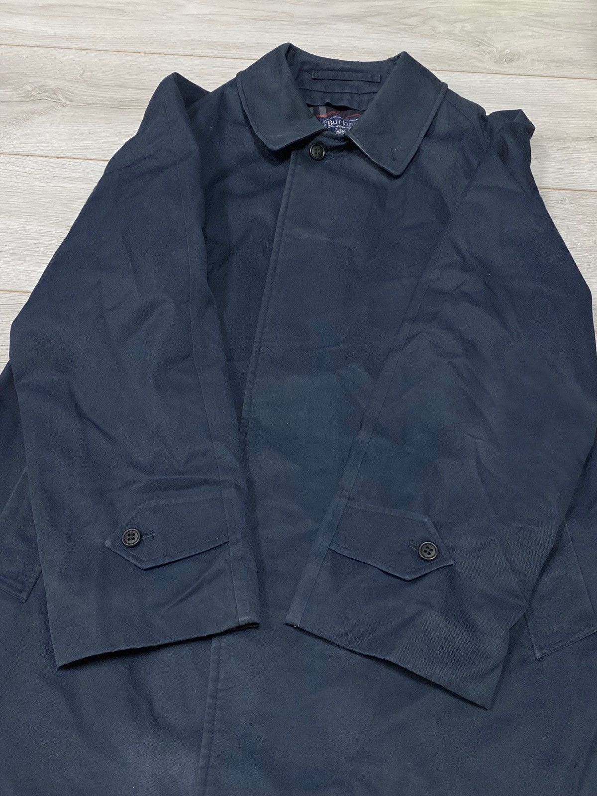 Burberry Burberry vintage trench jacket dark nova check blue Size US M / EU 48-50 / 2 - 4 Thumbnail