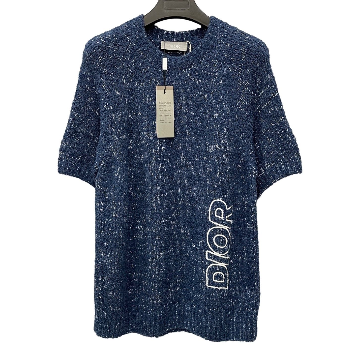 Dior Dior Logo Short Sleeve Knit Sweater Size L Size US L / EU 52-54 / 3 - 1 Thumbnail