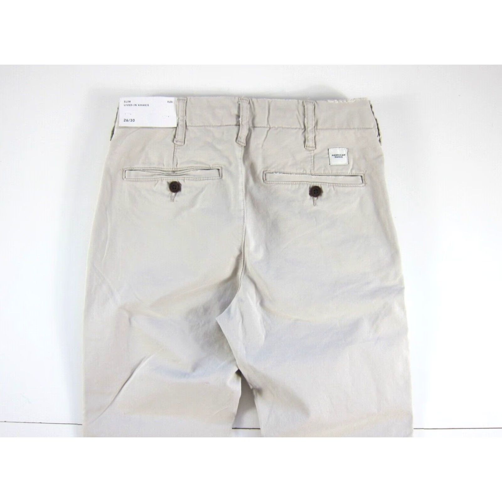 American Eagle Outfitters NWT American Eagle Cotton Stretch Slim Lived In Khakis Flex Pant Women 26 Size 26" / US 2 / IT 38 - 7 Thumbnail