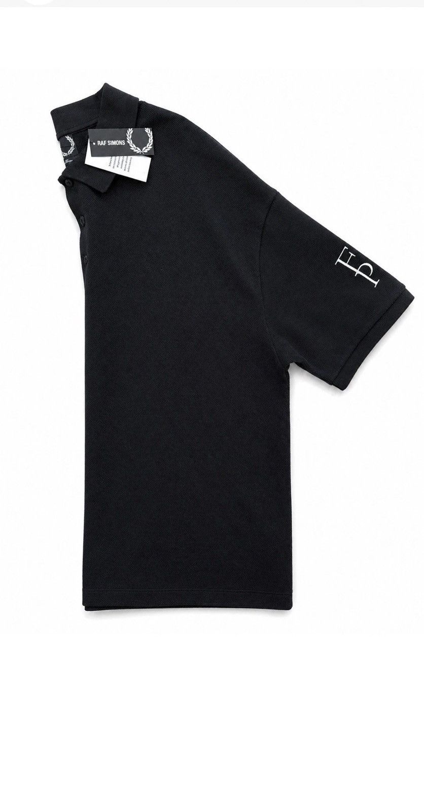 Fred Perry × Raf Simons Raf Simons x Fred Perry Black Polo Shirt L BNWT Size US L / EU 52-54 / 3 - 3 Thumbnail