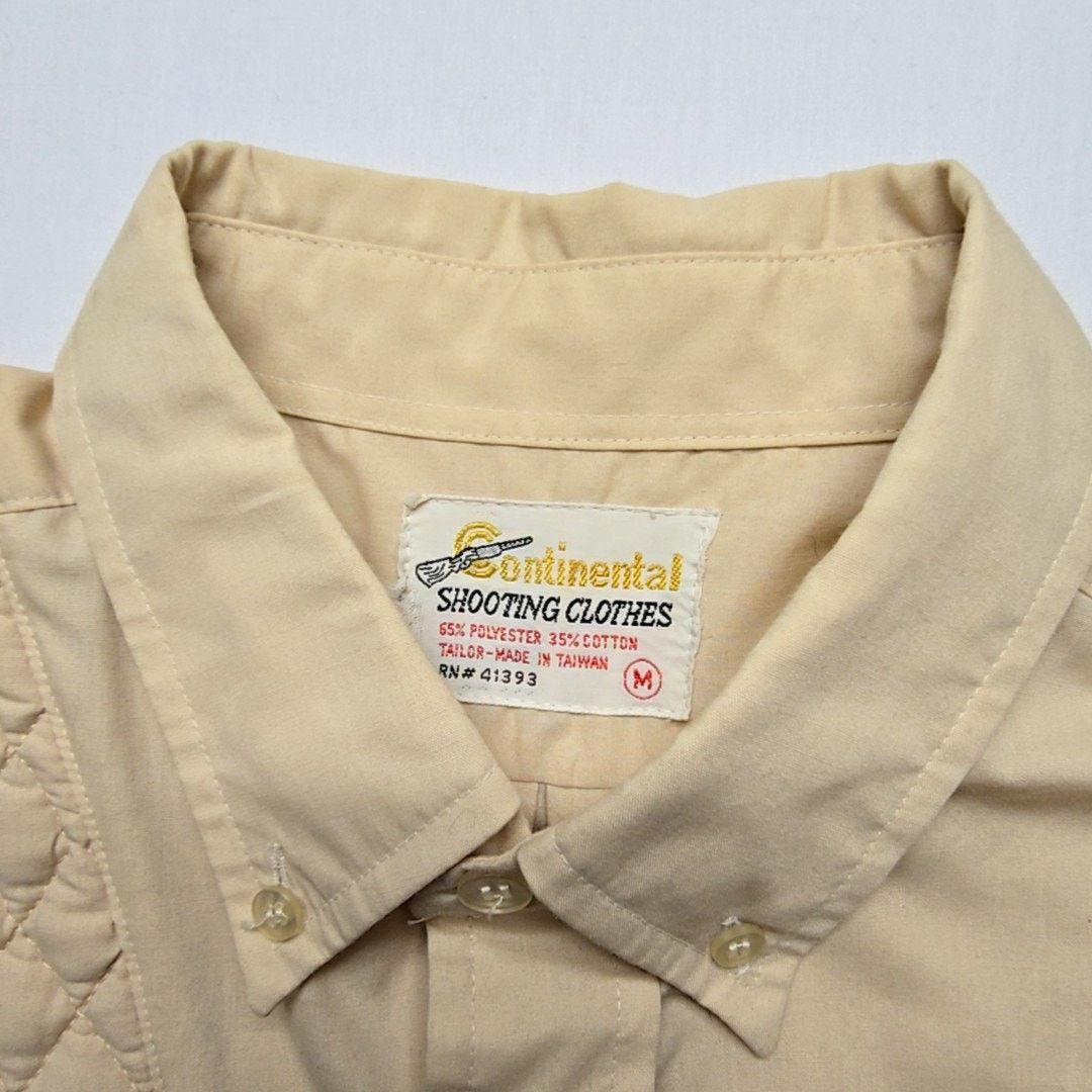 Vintage Vintage Continental Shooting Shoulder Beige M Button Down Size US M / EU 48-50 / 2 - 7 Thumbnail