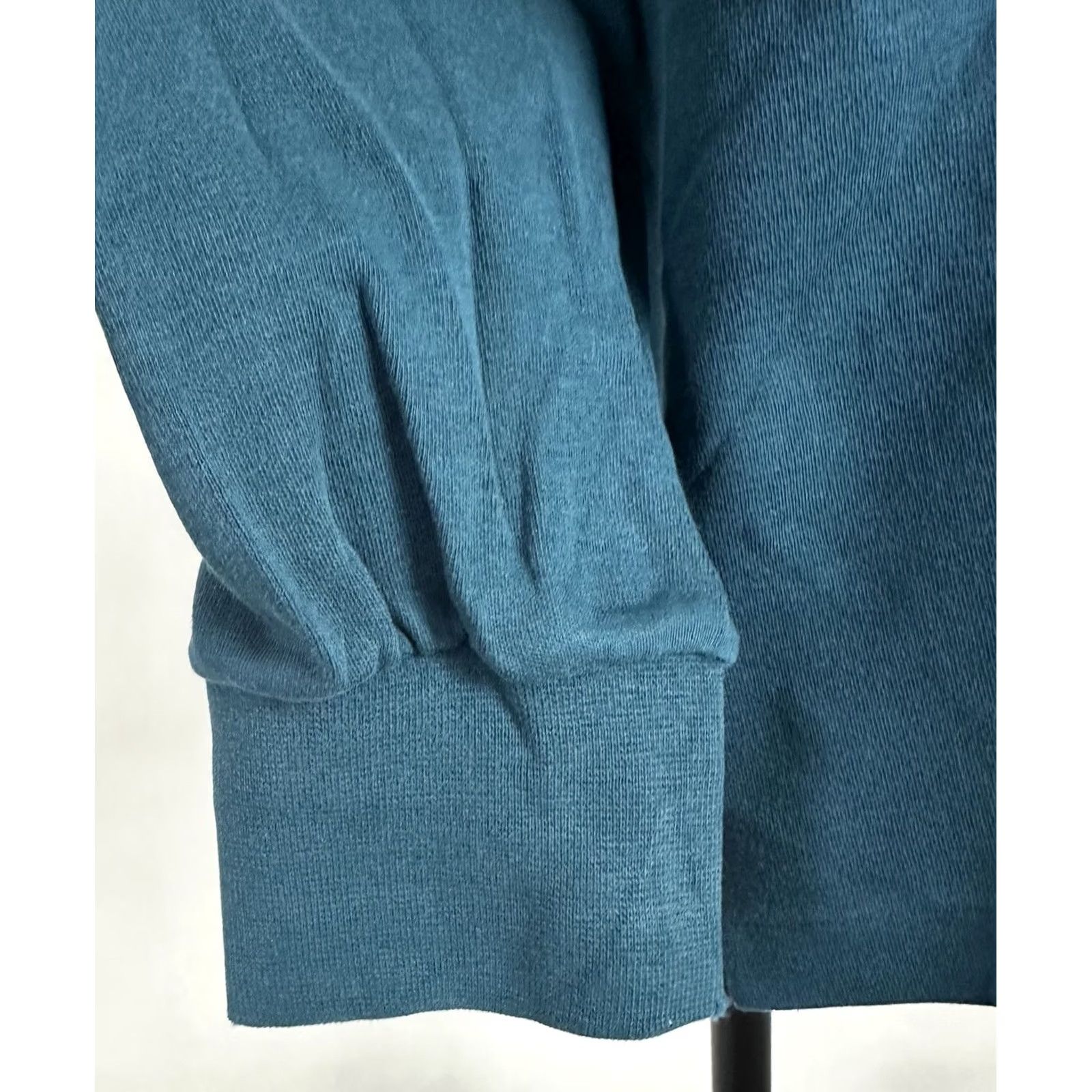 Lands' End VINTAGE Lands' End Mock Neck Shirt Womens Large Blue 90s Distressed Bohemian Grunge Casual Womens Size L / US 10 / IT 46 - 4 Thumbnail