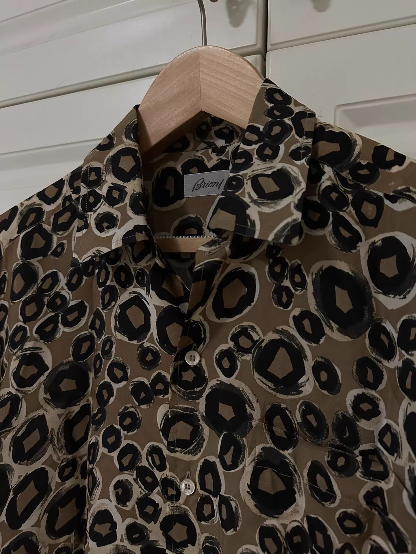Brioni Brioni 100% Silk Oversized Shirt M (Fits 46-50) Size US M / EU 48-50 / 2 - 2 Thumbnail