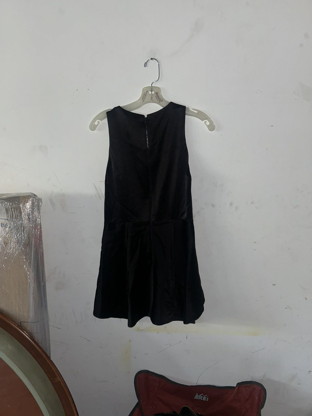 Alice + Olivia Alice + Olivia Black Satin High-Low Dress - Size 4 Size S / US 4 / IT 40 - 4 Thumbnail