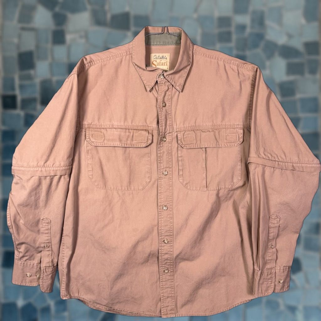 Vintage Cabela's Safari Jacket Men M Utility Field Shacket Cargo Tact Convertible Shoot Jacket Size US M / EU 48-50 / 2 - 1 Thumbnail