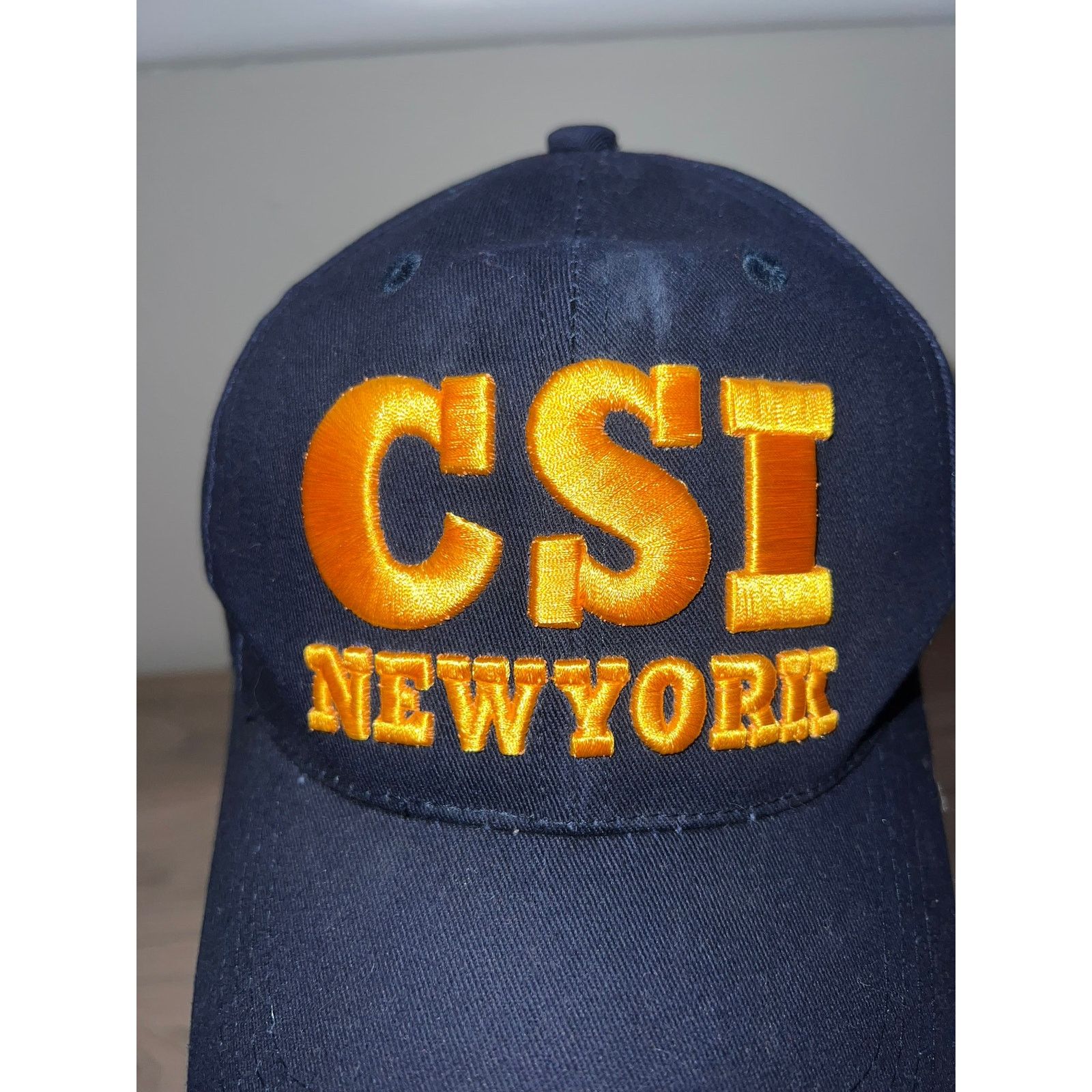Vintage CSI New York Hat Crime Scene Investigation Blue Headwear OS Size ONE SIZE - 2 Thumbnail