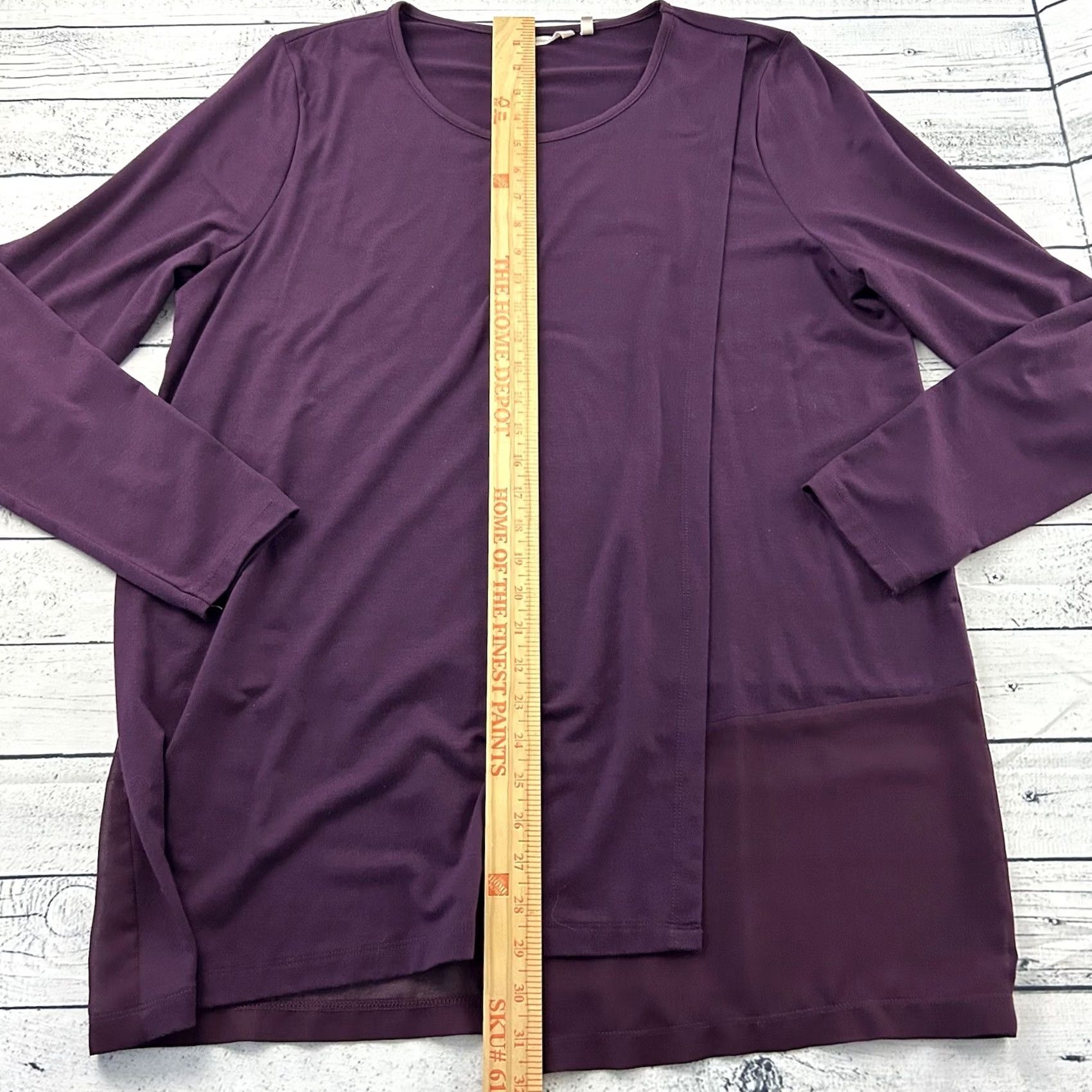 Soft Surroundings Soft Surroundings Long Sleeve Shirt Women's XL Red Solid Button-Up Ladies XL Size XL / US 12-14 / IT 48-50 - 3 Thumbnail