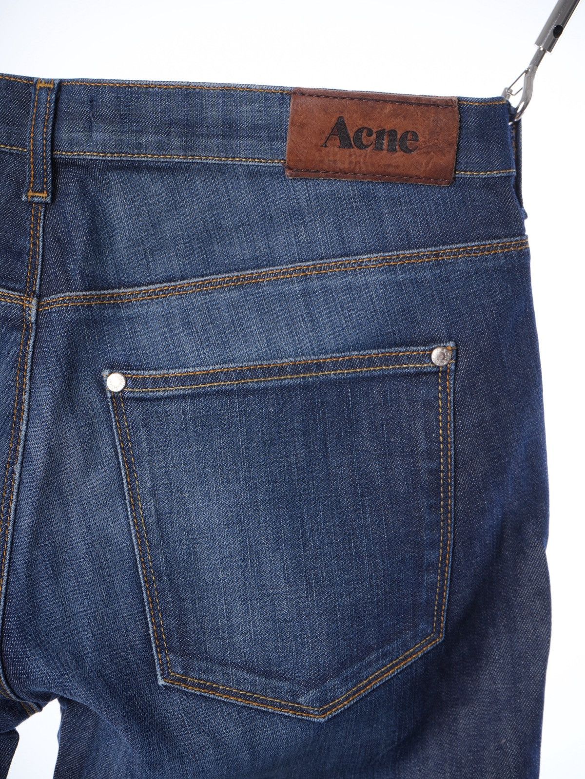 Acne Studios Acne Max / Low Jeans Men 33/32 blue faded Size US 33 - 3 Thumbnail