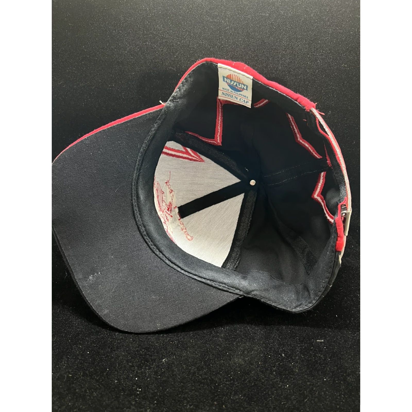 Vintage Nisssun Copper Harbor Snowmobile Racing Baseball Cap Adjustable Black Men's Hat Size ONE SIZE - 6 Thumbnail