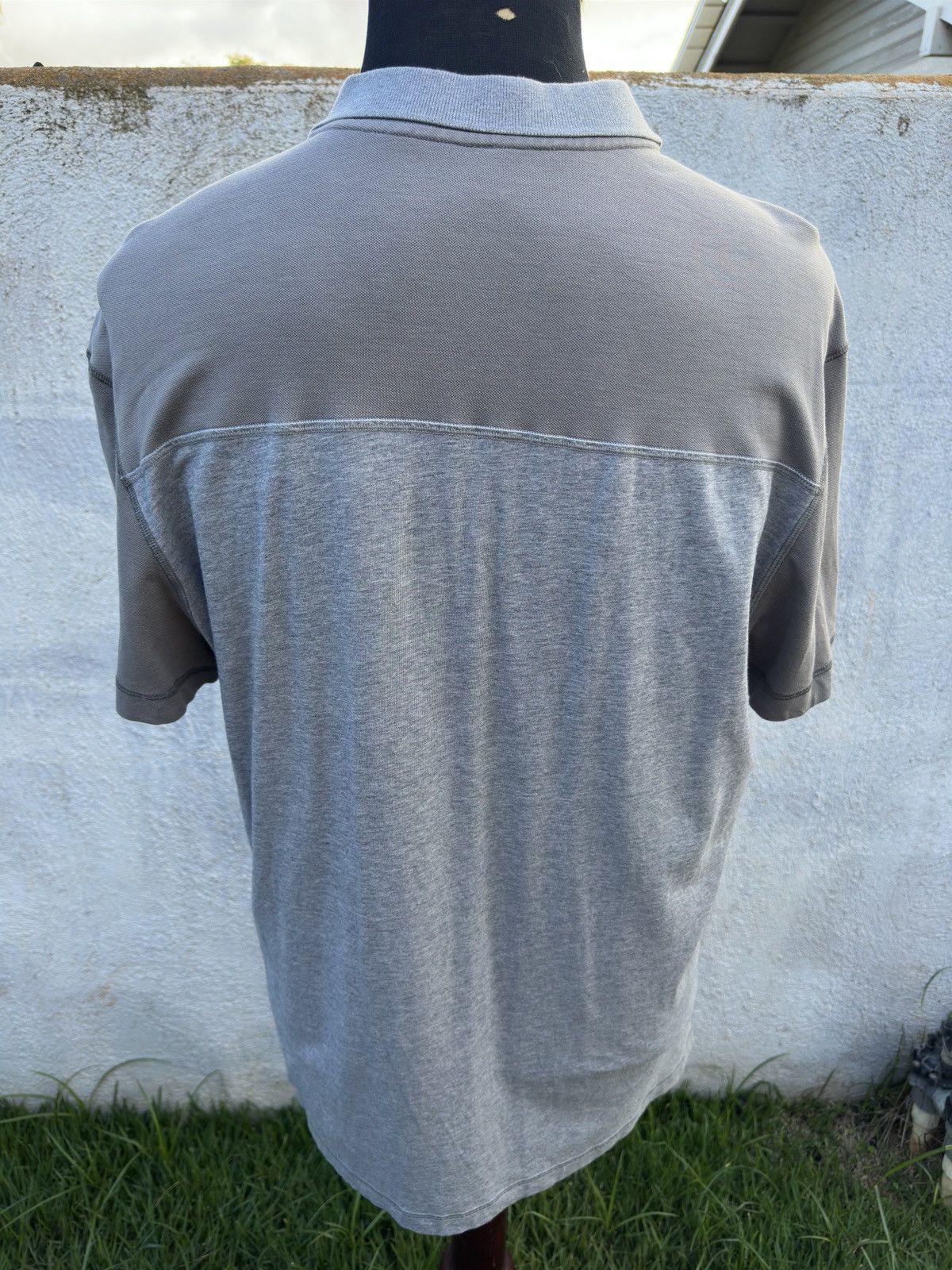 Lululemon PreOwned Lululemon Polo Shirt Gray Men's Large Size US L / EU 52-54 / 3 - 2 Thumbnail