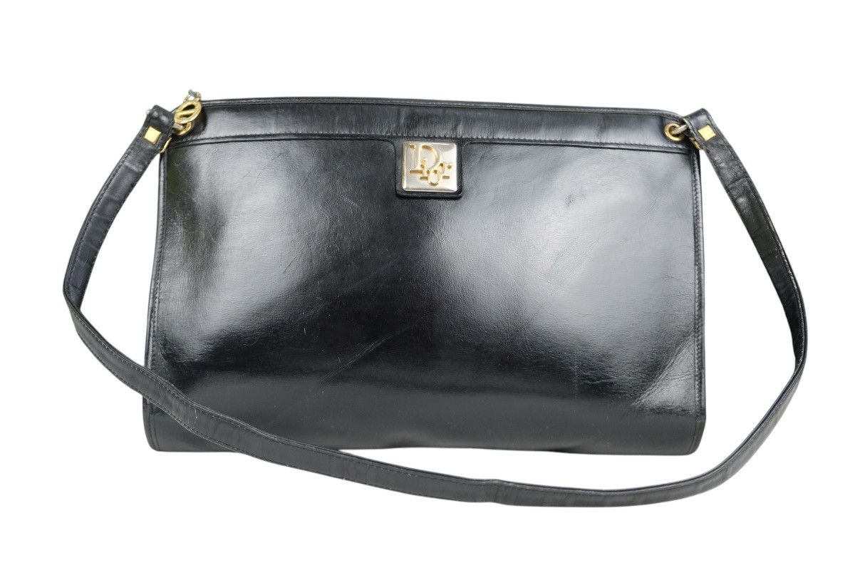 Dior Vintage Christian Dior Leather Shoulder Bag Black leather Size ONE SIZE - 1 Thumbnail