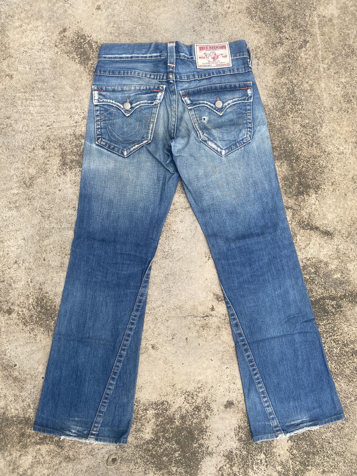 If Six Was Nine × Japanese Brand × True Religion Flare Jeans True Religion Distressed Bootcut Size US 33 - 15 Thumbnail