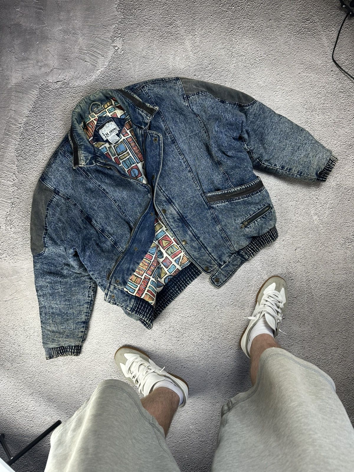 If Six Was Nine Vintage In Crowd Denim Jacket 90s Hip Hop Style Faded Japan Size US XL / EU 56 / 4 - 2 Thumbnail