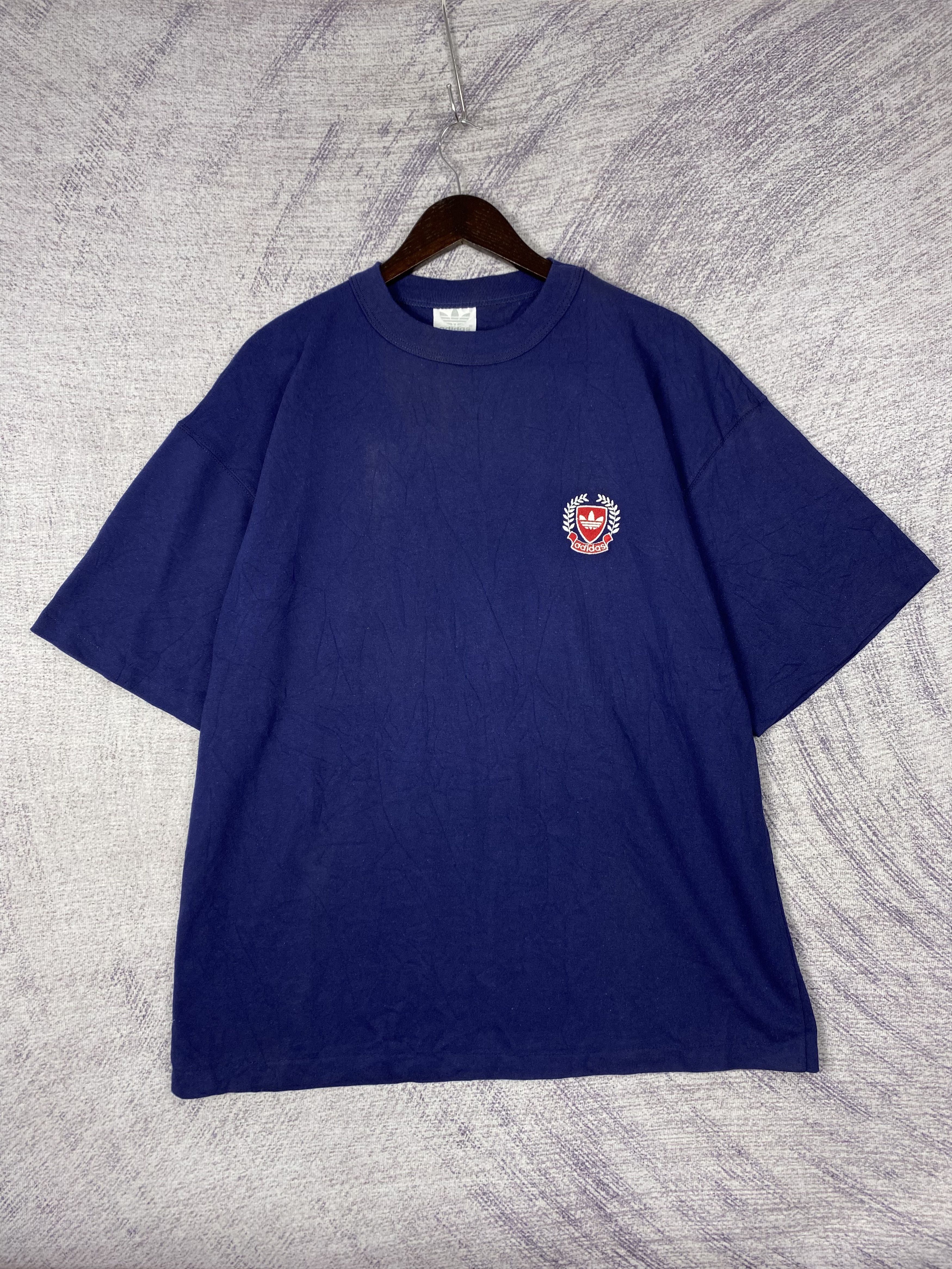 Adidas Vintage Adidas Crewneck T-Shirts Size US M / EU 48-50 / 2 - 1 Thumbnail