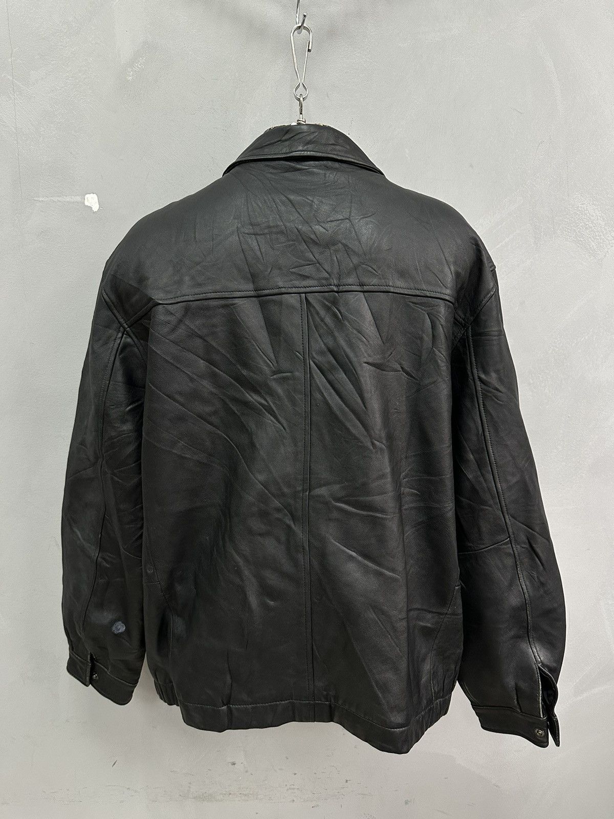 Savile Row Vintage Leather Jacket Cropped Rick Owens Style Diesel Rare Size US XL / EU 56 / 4 - 5 Thumbnail