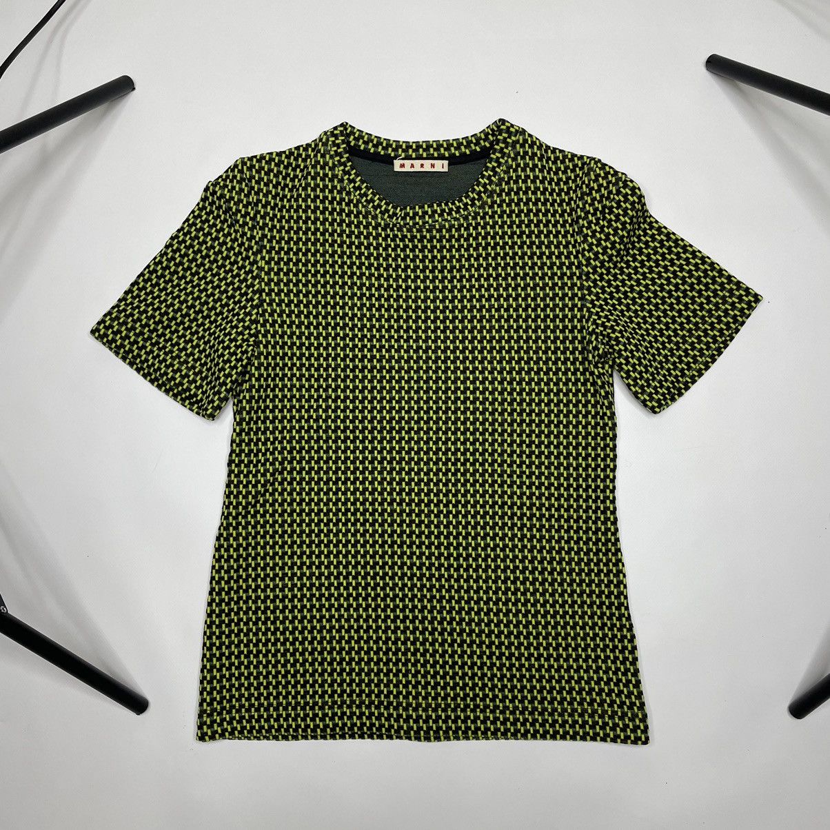 Marni Marni Jacquard Wool Abstract T-shirt Size XS / US 0-2 / IT 36-38 - 1 Thumbnail